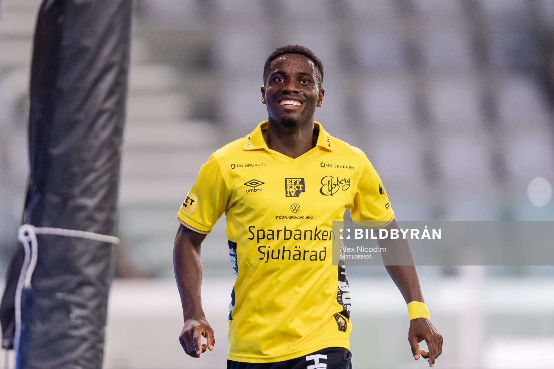 Michael Baidoo of Elfsborg celebrates