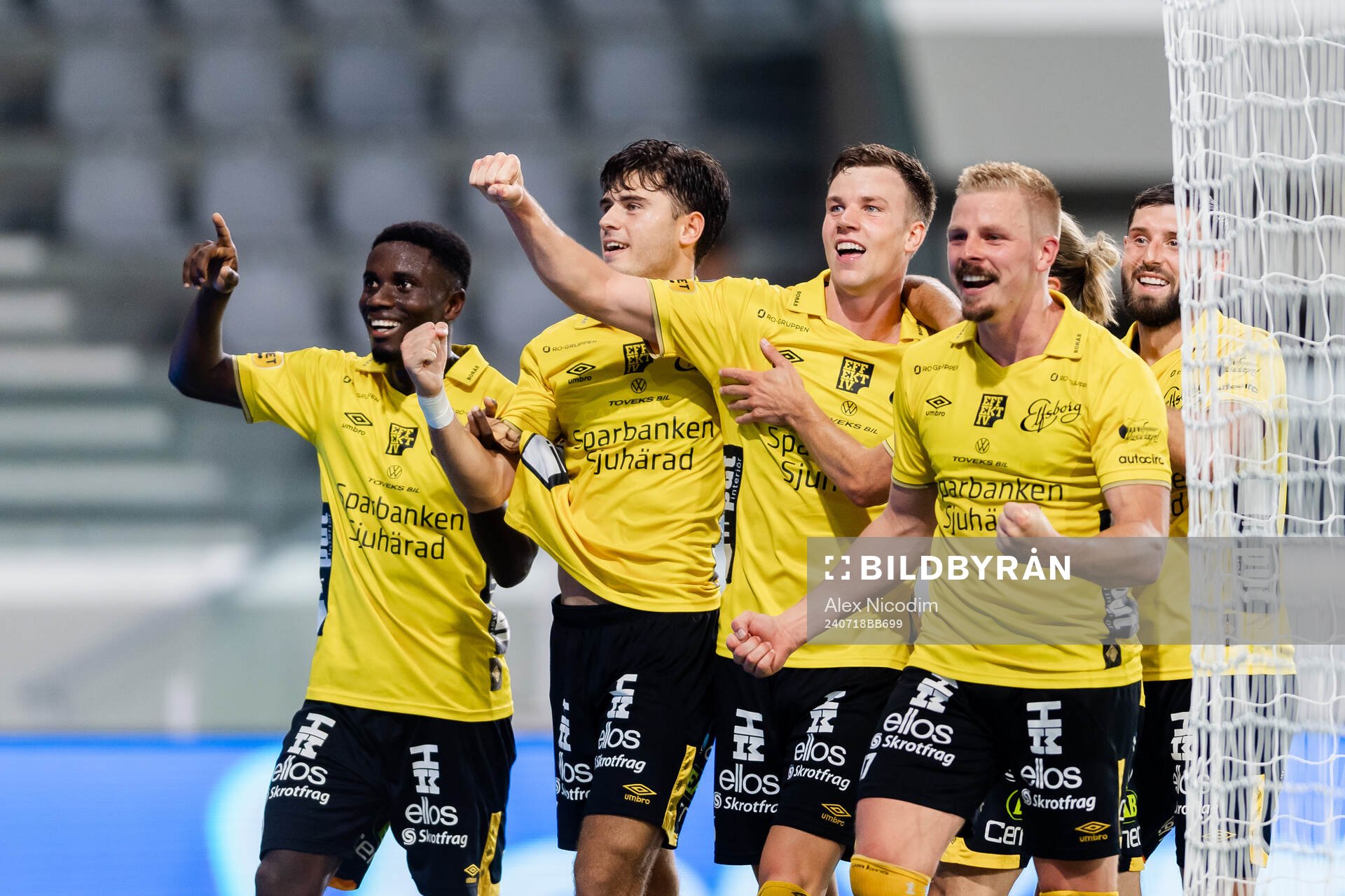 Andri Fannar Baldursson of Elfsborg celebrates the 2-3 goal