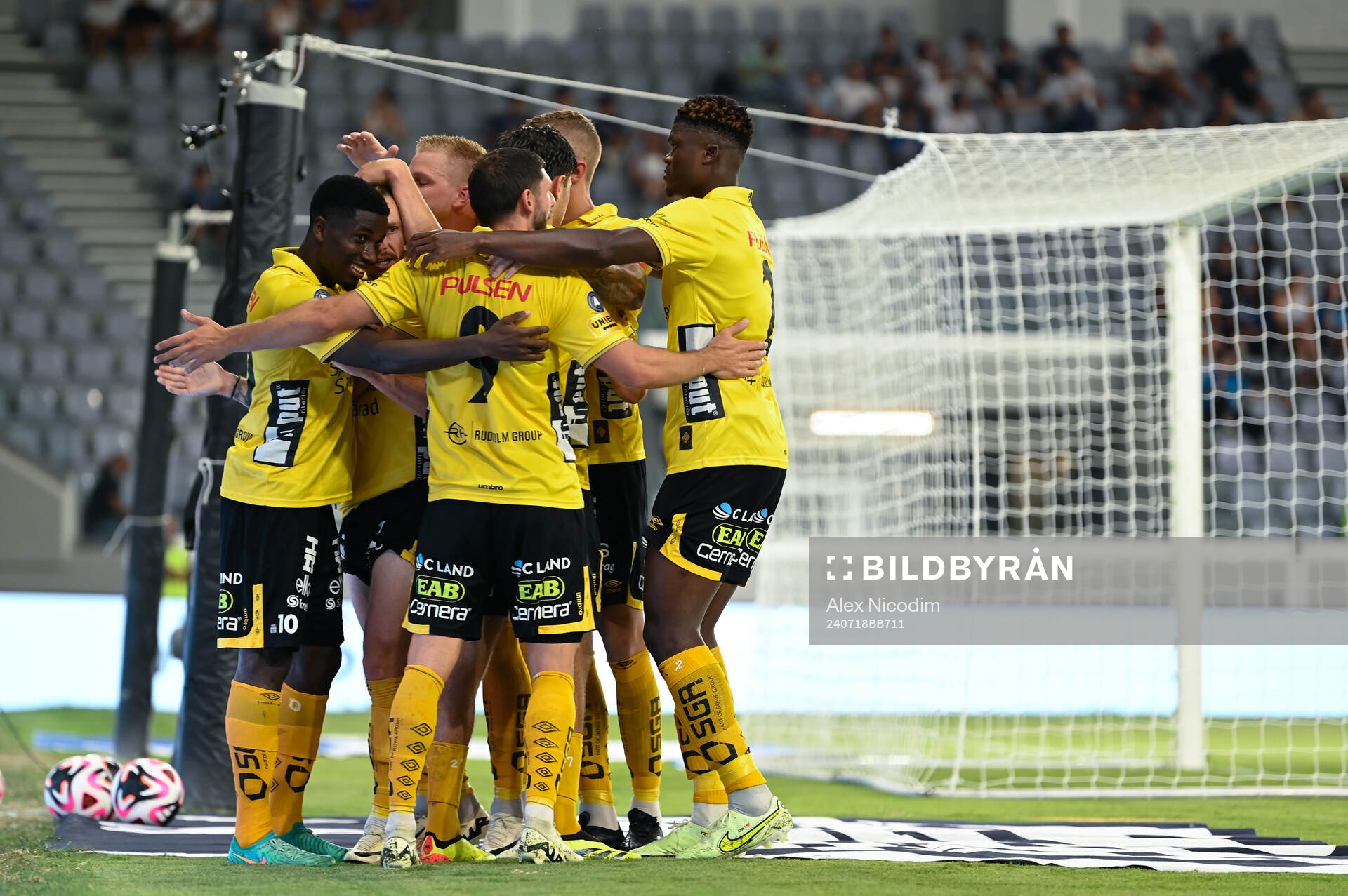 Michael Baidoo of Elfsborg celebrates