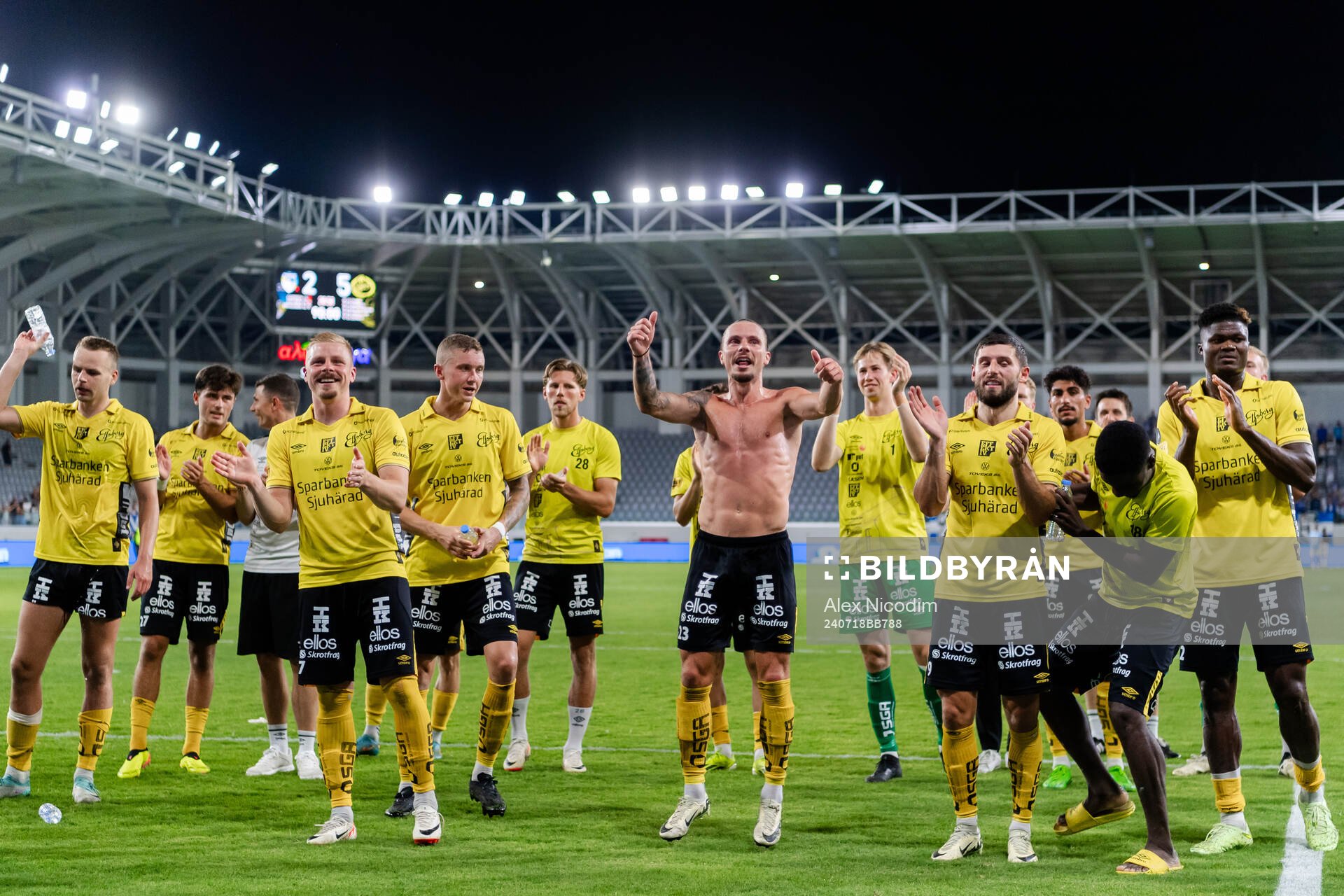 Players of Elfsborg celebrate