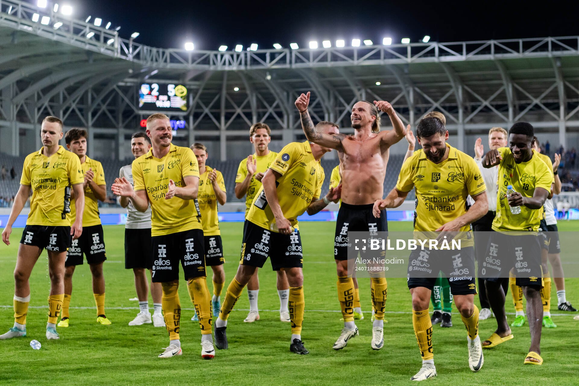 Players of Elfsborg celebrate