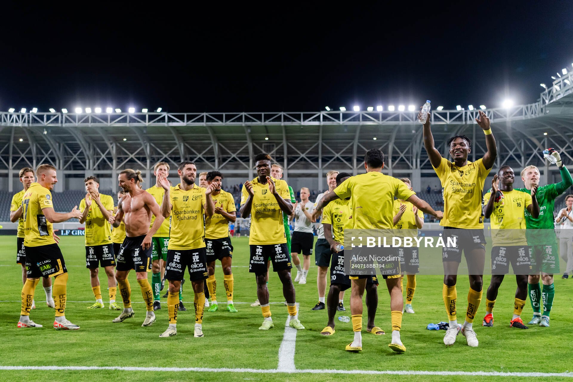 Players of Elfsborg celebrate