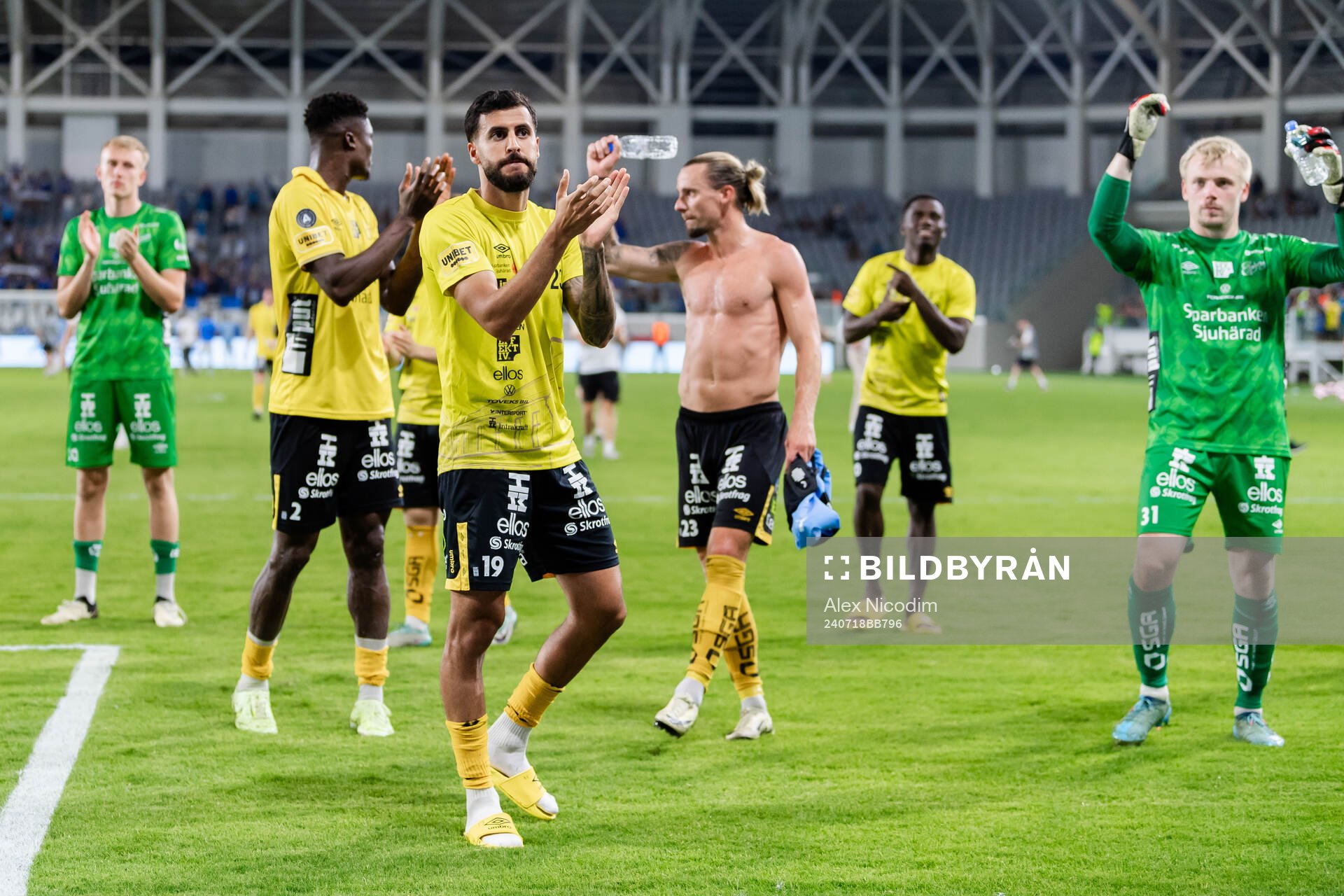 Rami Kaib of Elfsborg celebrates