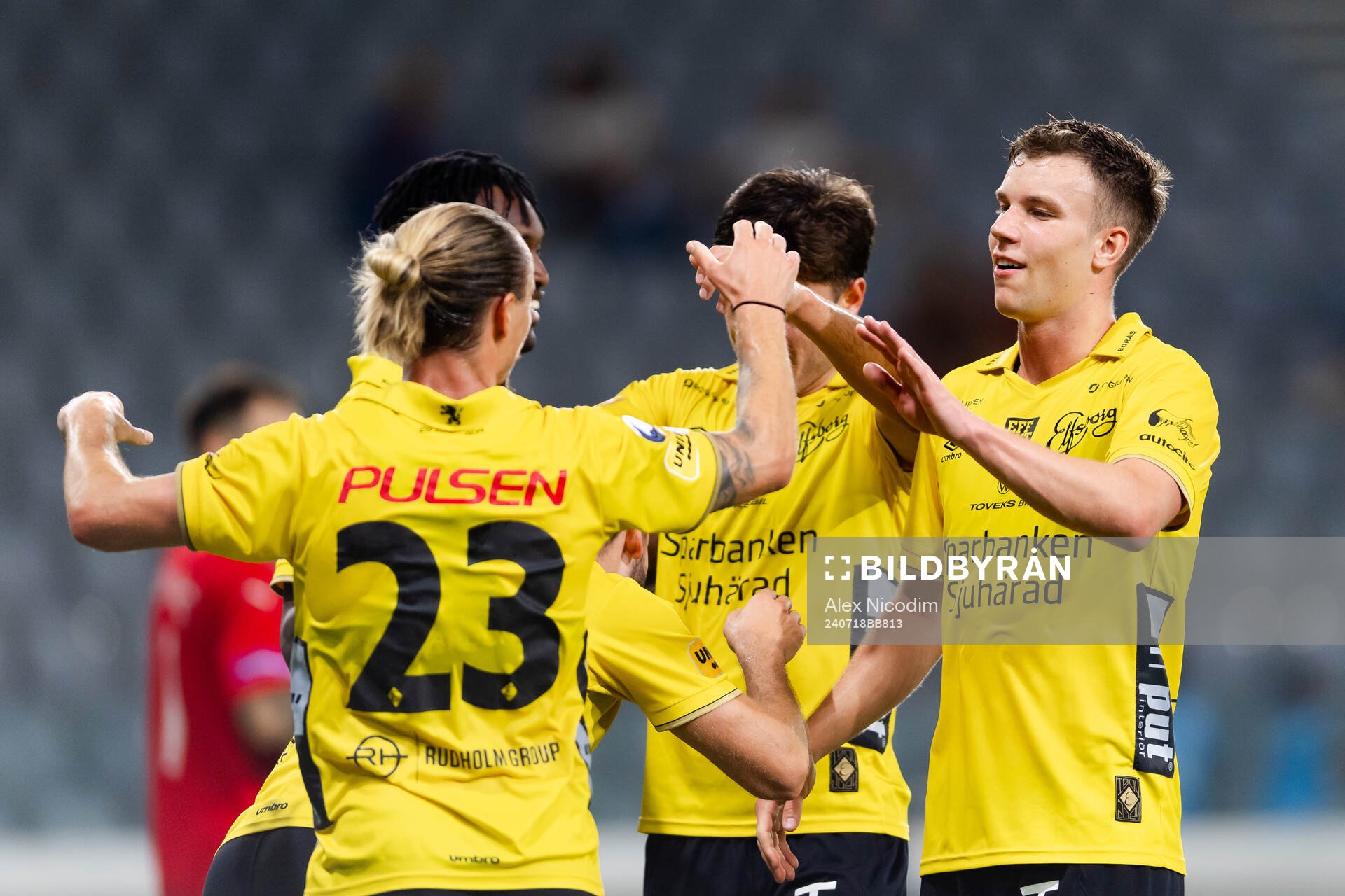 Niklas Hult, Arber Zeneli and Andri Fannar Baldursson of