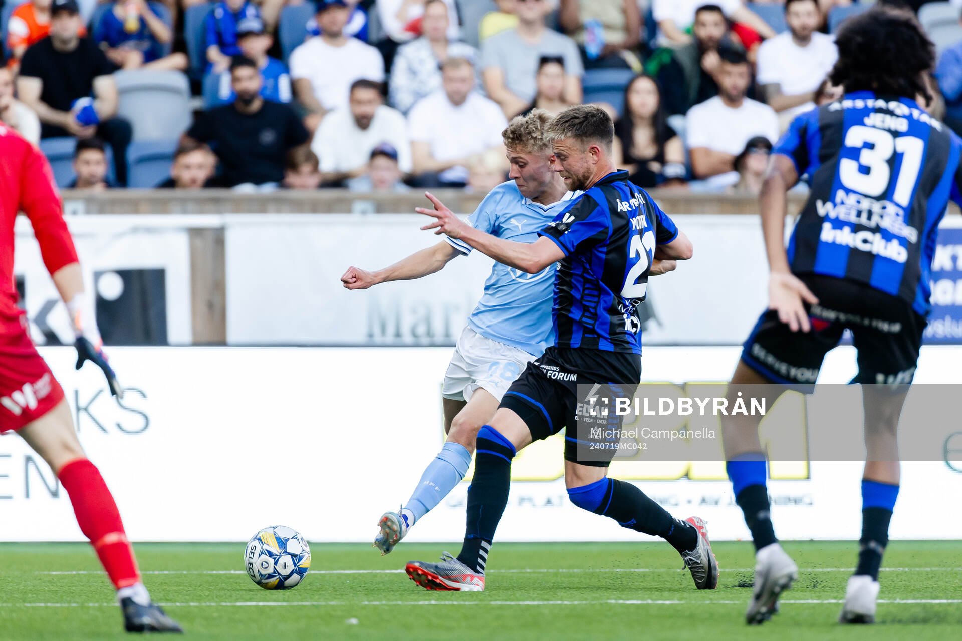 Malmö FFs Hugo Bolin och Sirius Dennis Widgren
