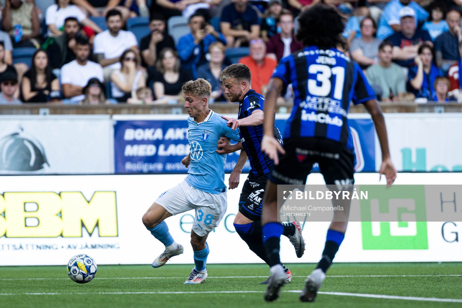 Malmö FFs Hugo Bolin och Sirius Dennis Widgren