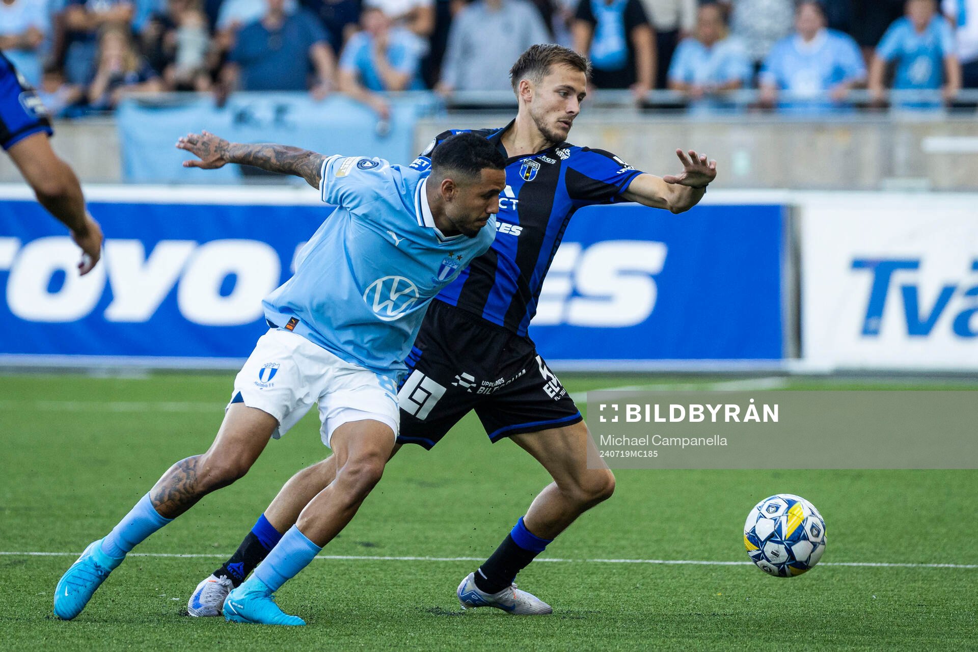 Malmö FFs Sergio Pena och Sirius Melker Heier
