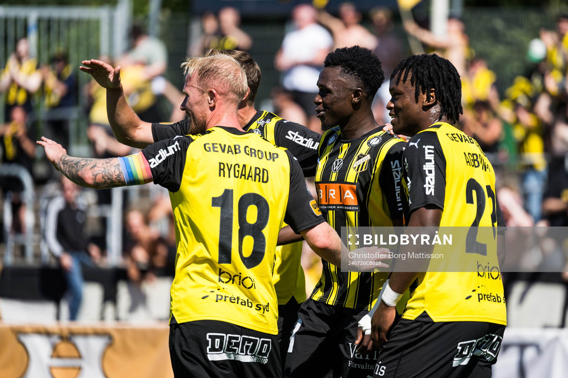 Häckens Zeidane Inoussa jublar