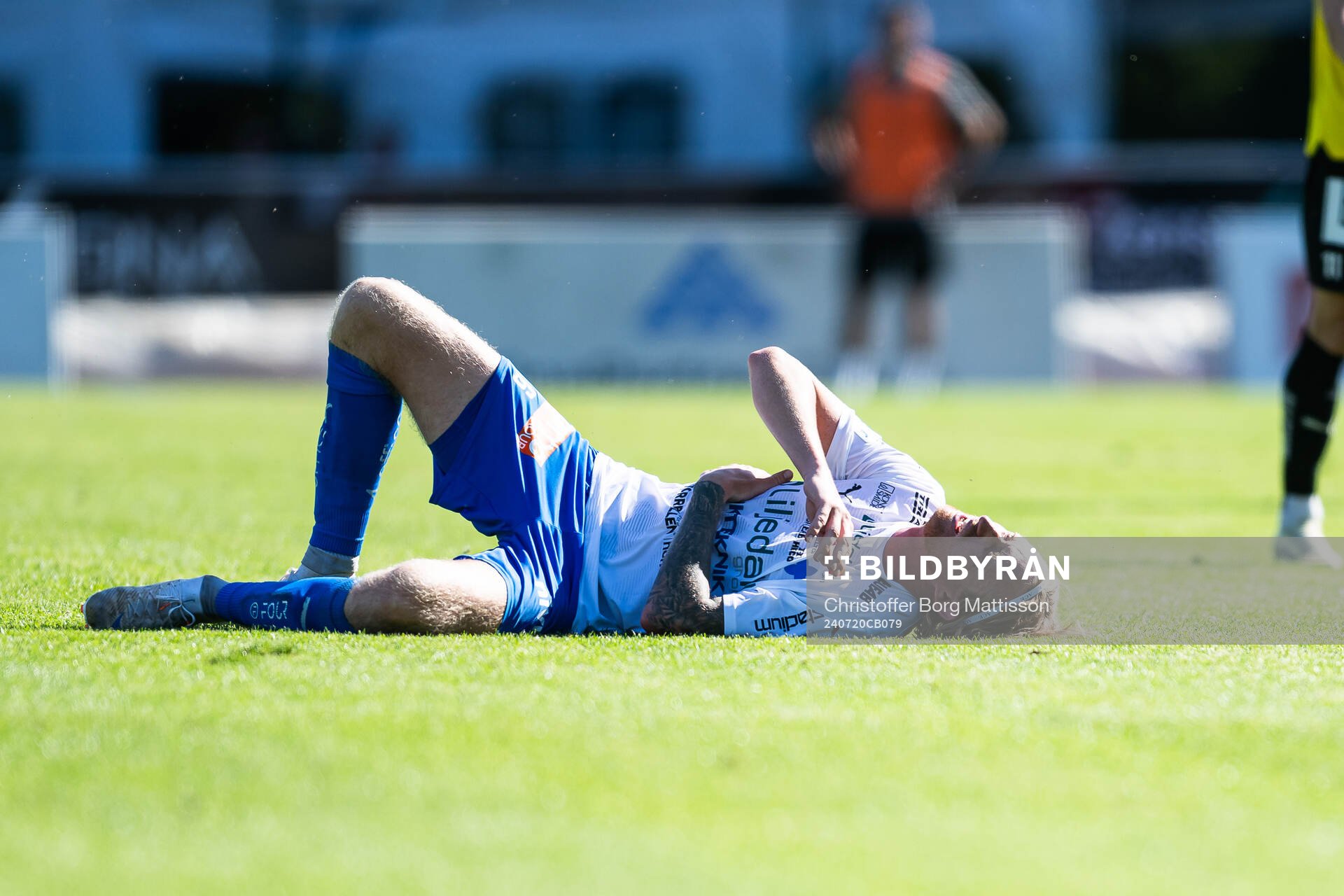 Värnamos Hampus Näsström har ont