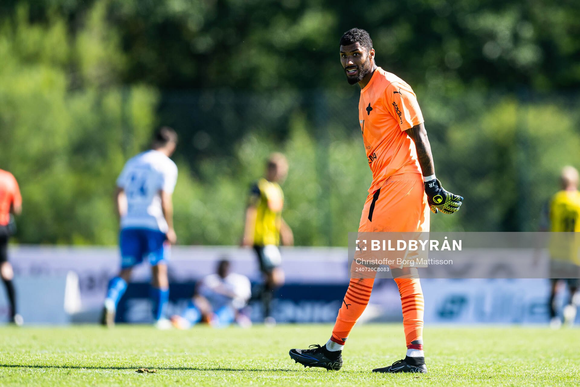 Värnamos målvakt Jonathan Ursin Rasheed