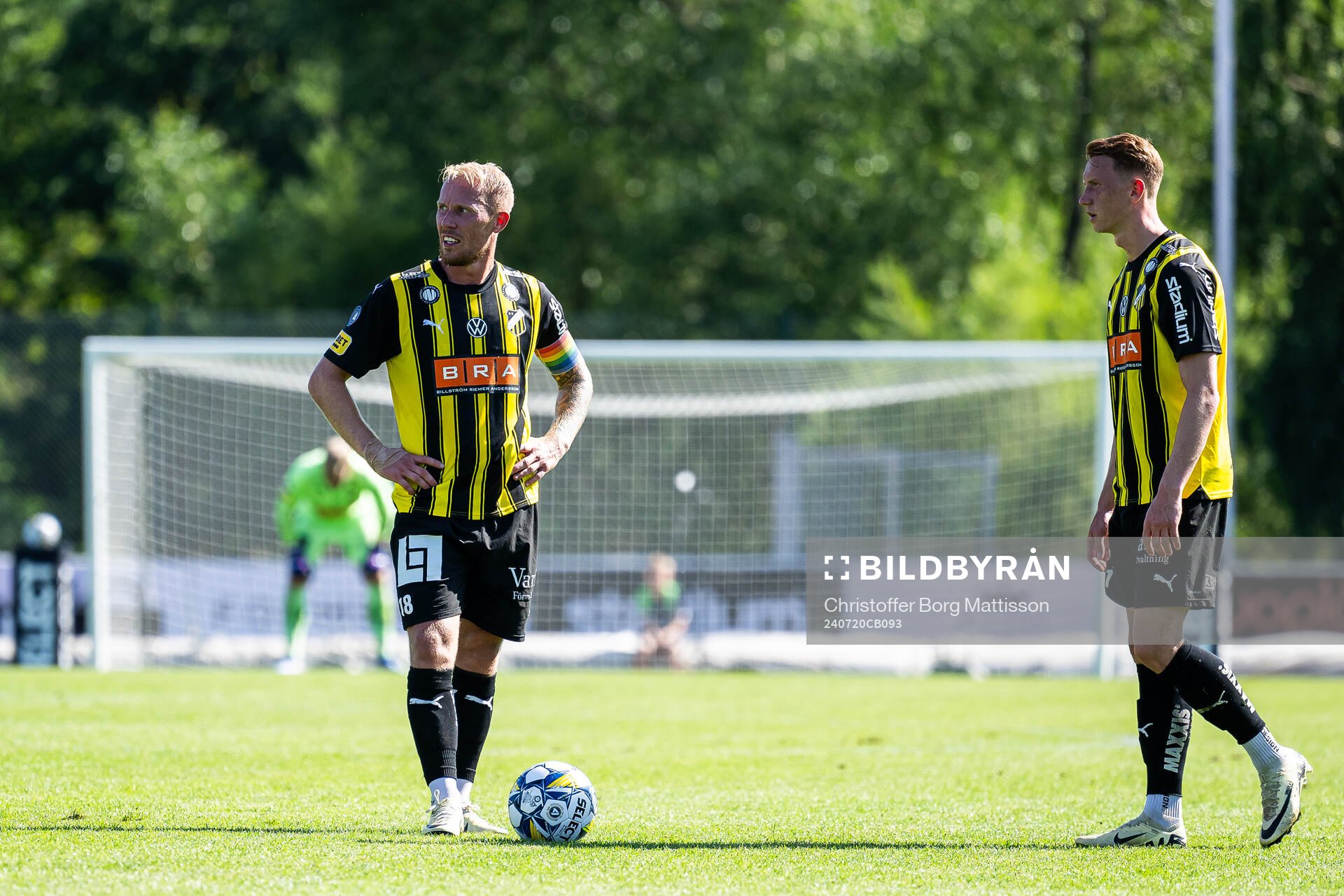 Häckens Mikkel Rygaard Jensen och Julius Lindberg