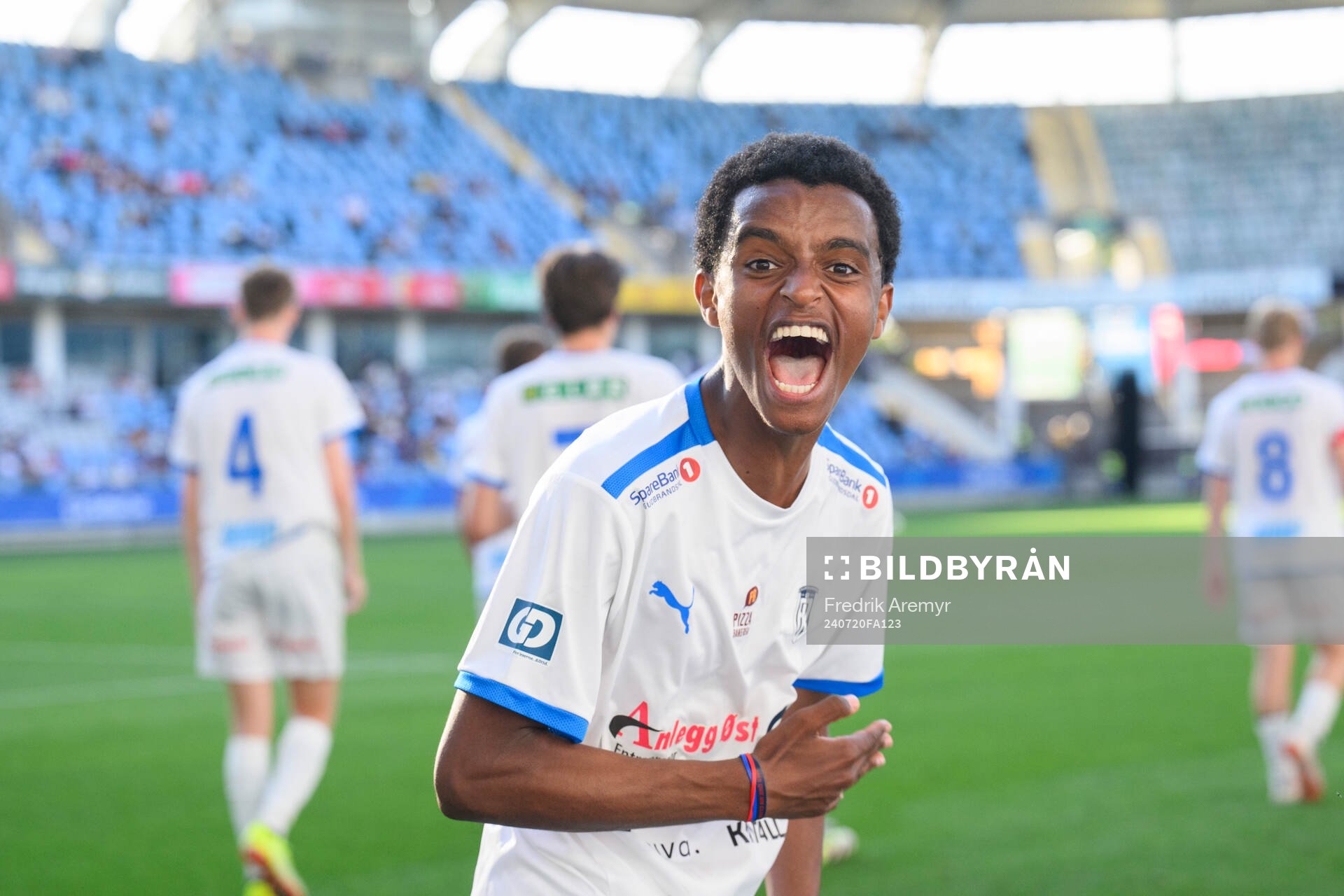Lillehammers spelare jublar