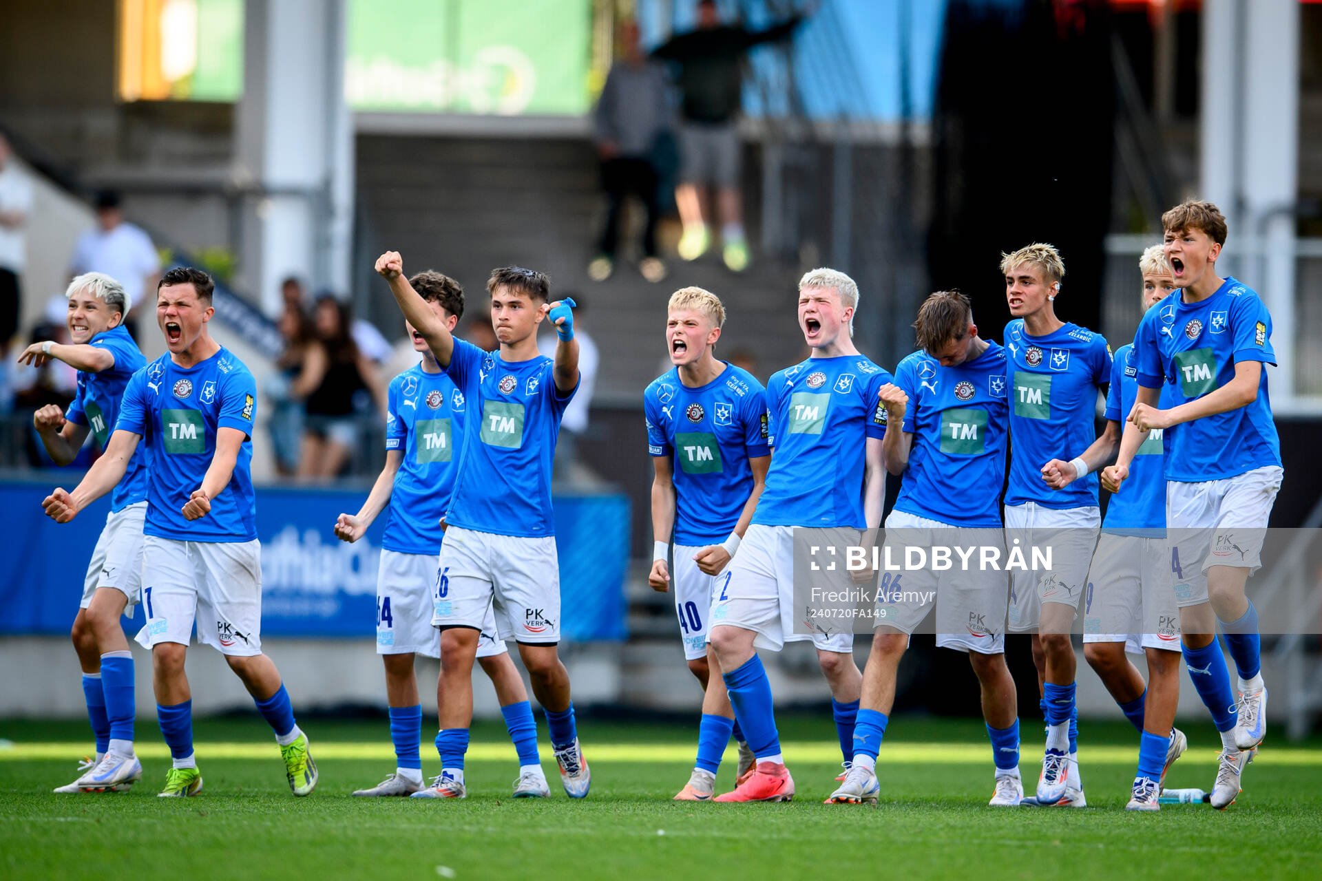 Stjarnans spelare jublar