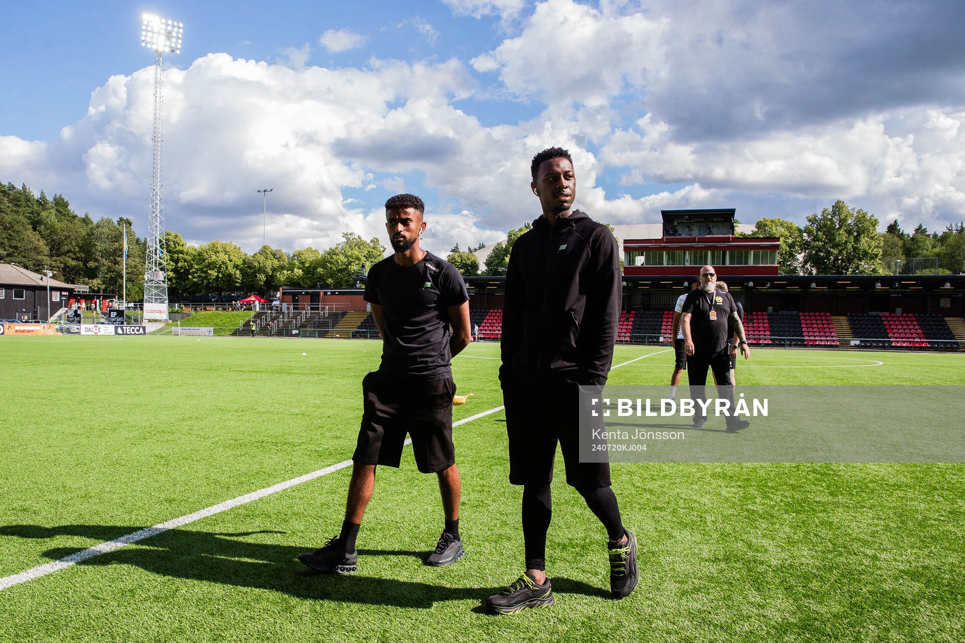 Hammarbys Tesfaldet Tekie och Shaquille Pinas