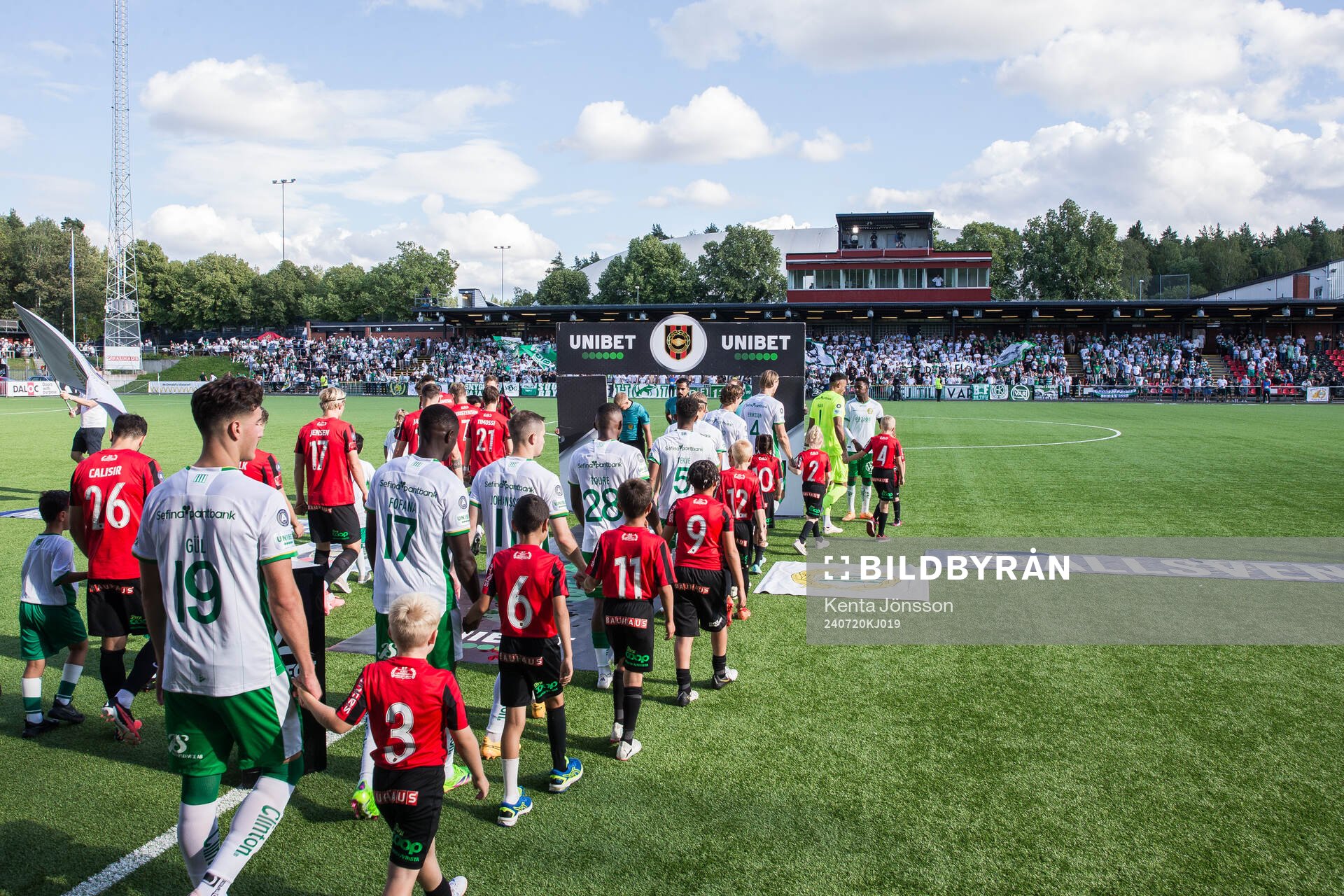 Brommapojkarnas och Hammarbys spelare