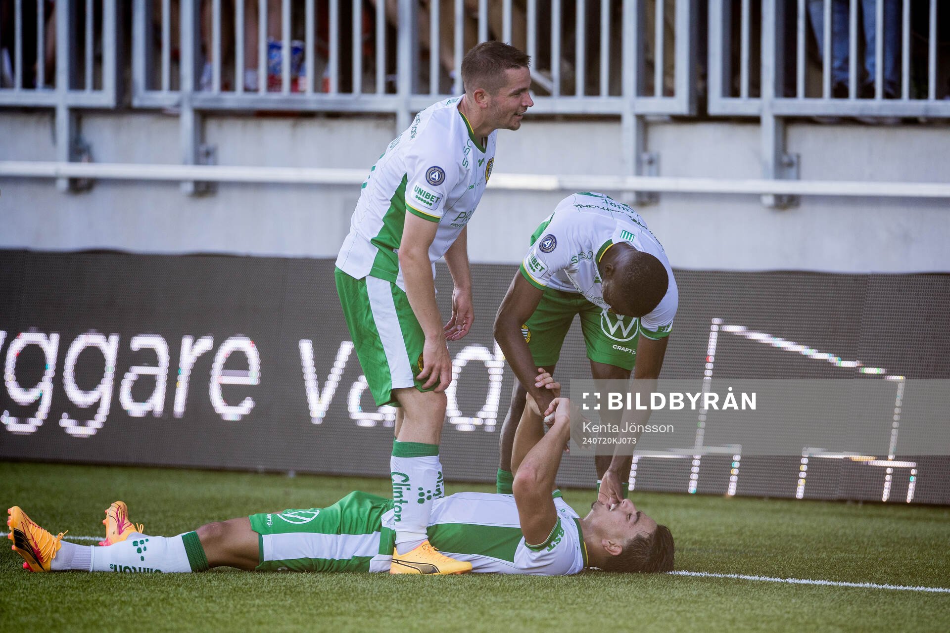 Hammarbys Jusef Erabi jublar