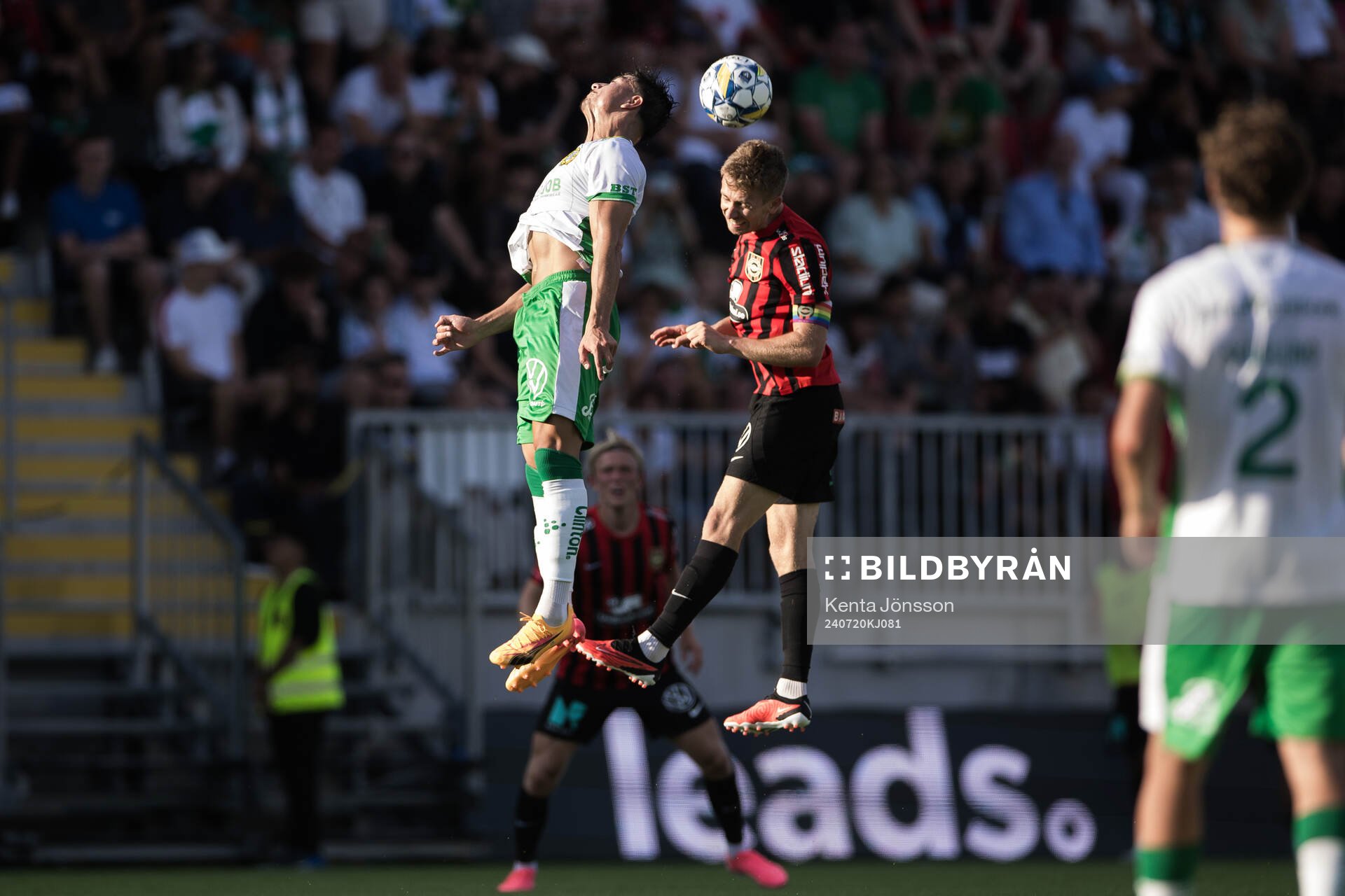 Hammarbys Jusef Erabi och Brommapojkarnas Ludvig Fritzson