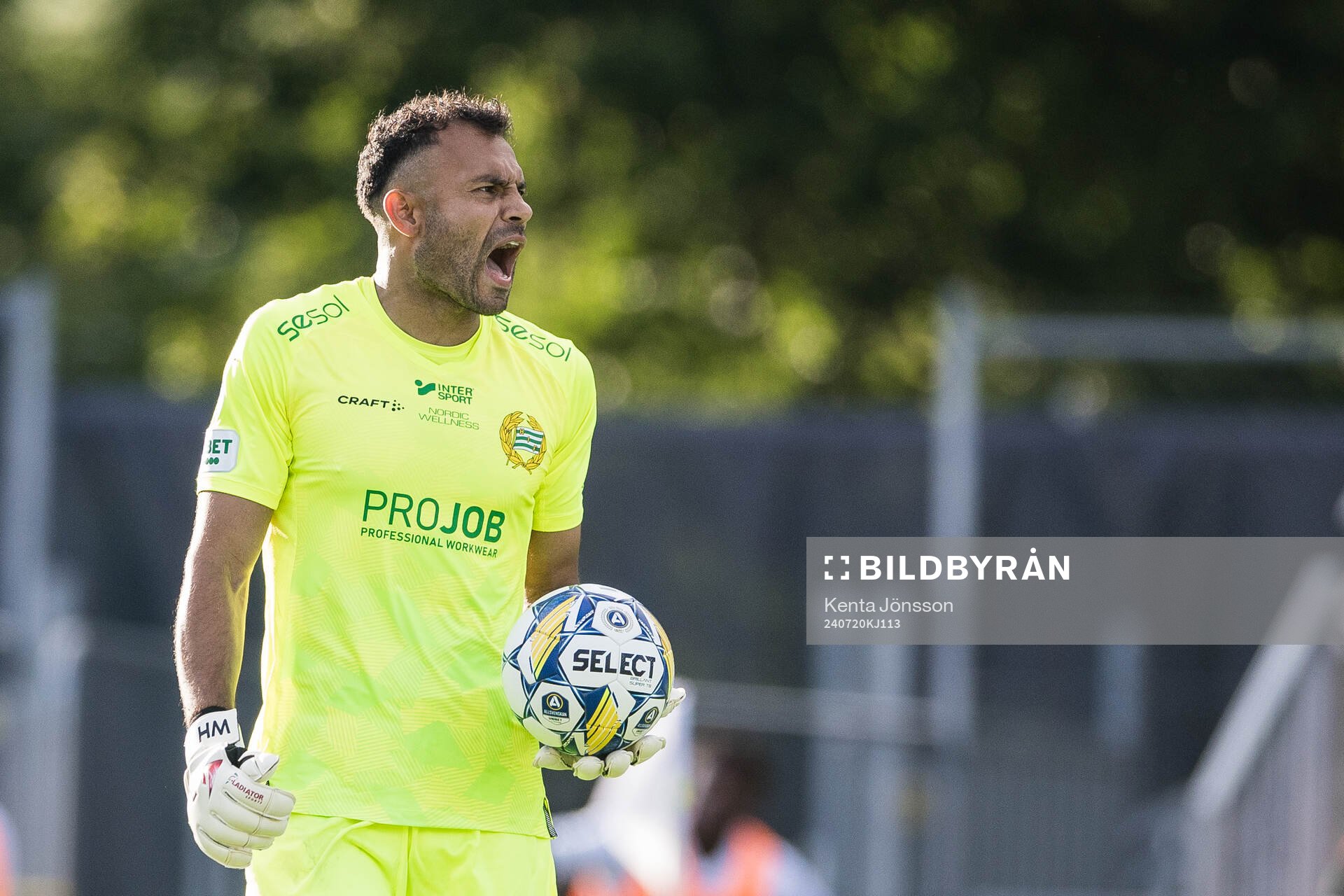Hammarbys målvakt Warner Hahn