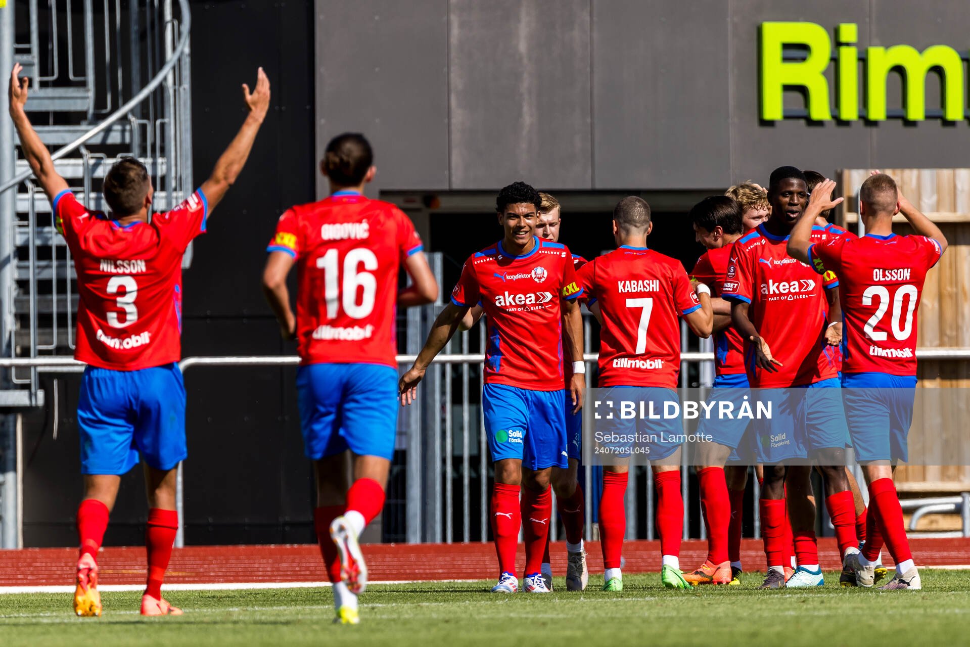 Helsingborgs Benjamin Örn jublar