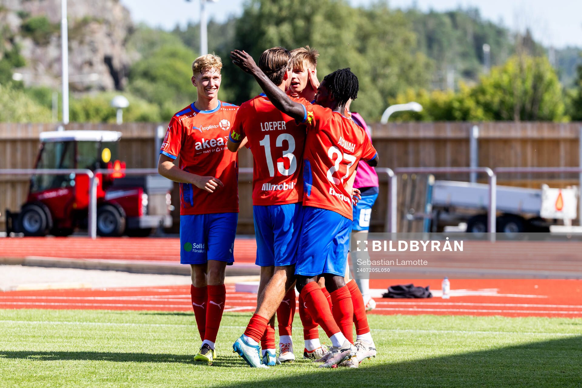 Helsingborgs Benjamin Örn har gjort 0-2 och jublar