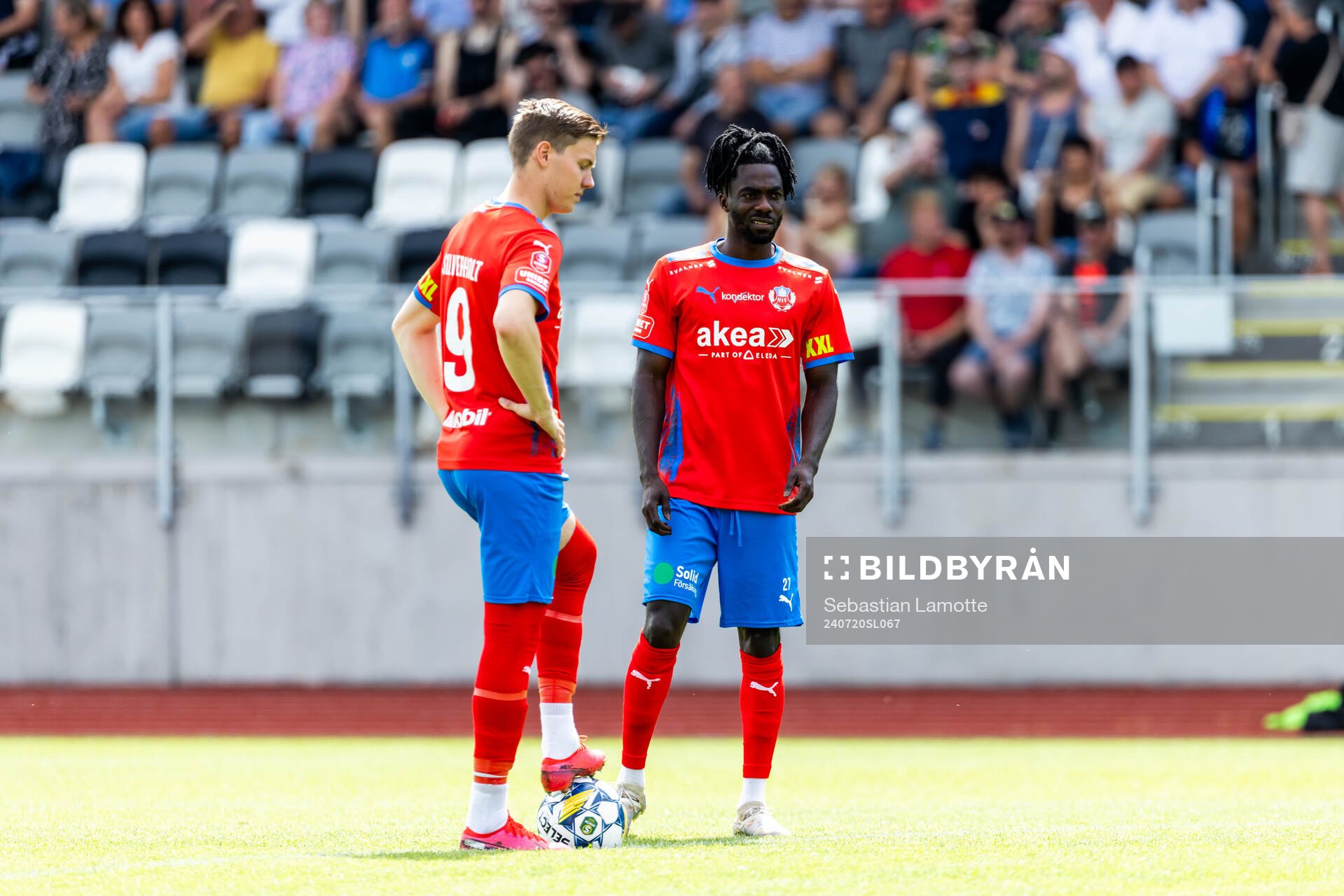 Helsingborgs Taylor Silverholt och Benjamin Acquah