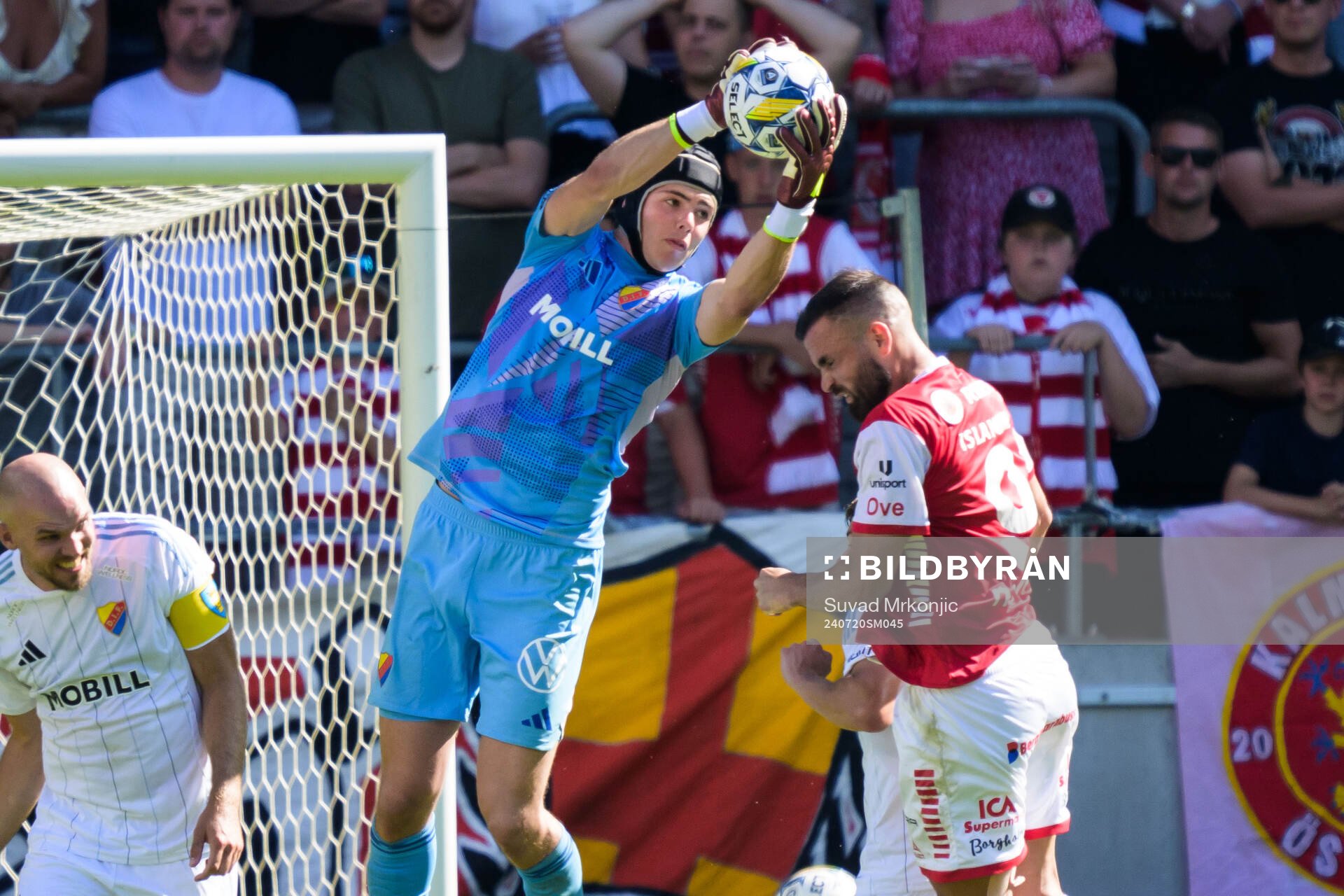 Djurgårdens målvakt Jacob Widell Zetterström och Kalmars