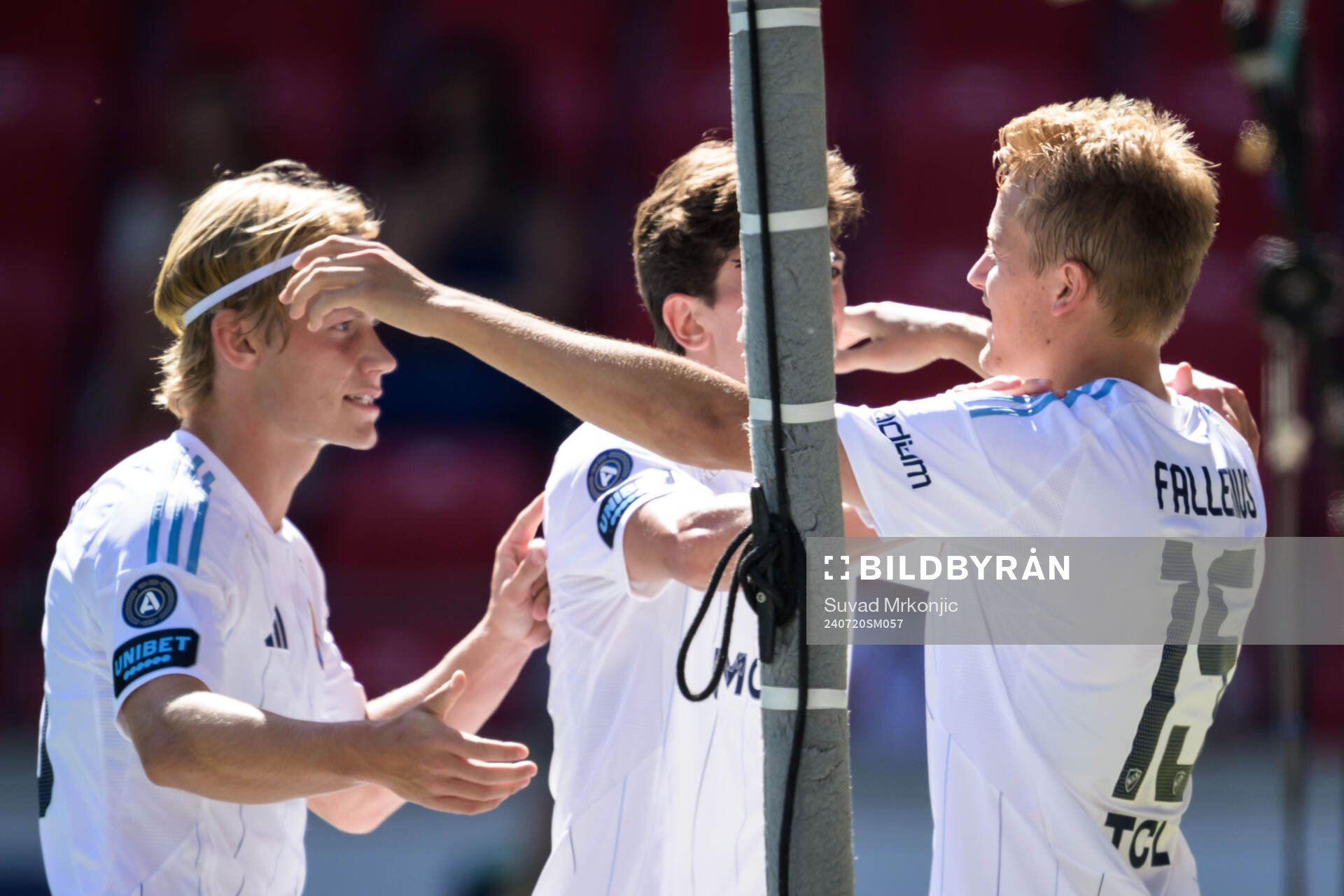 Djurgårdens Oskar Fallenius jublar