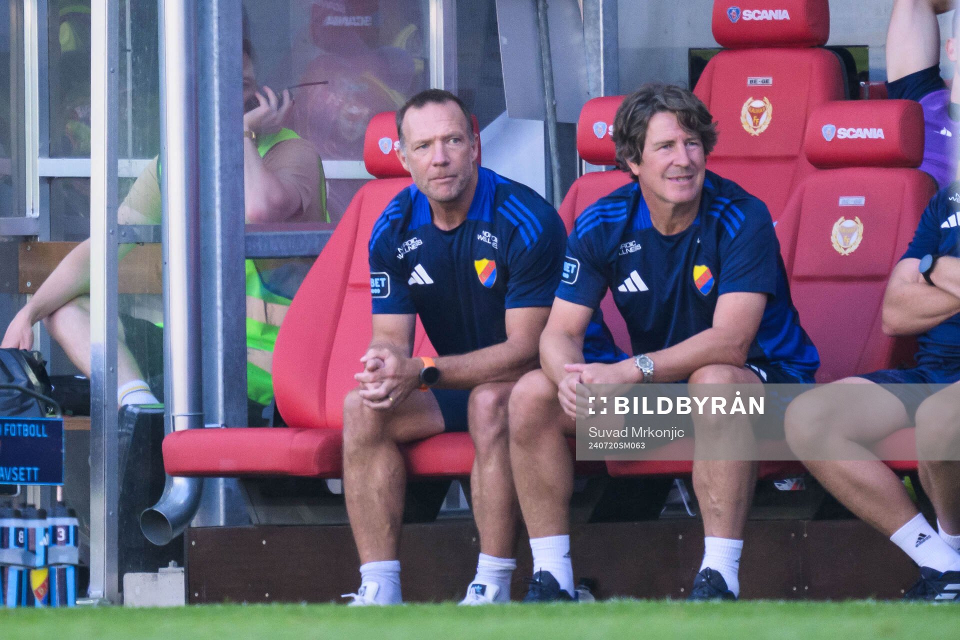 Djurgårdens tränare Kim Bergstrand och tränare Thomas