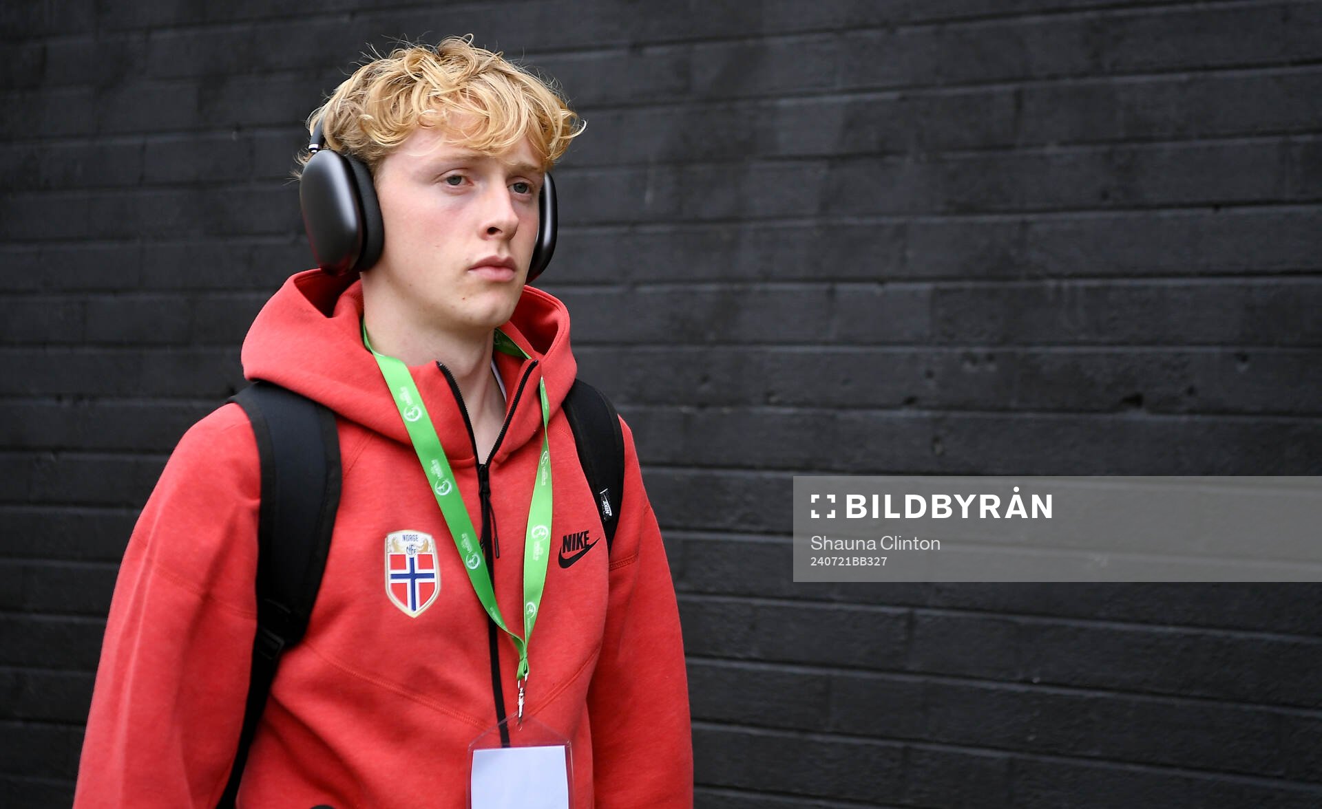 Sondre Granaas of Norway arrives