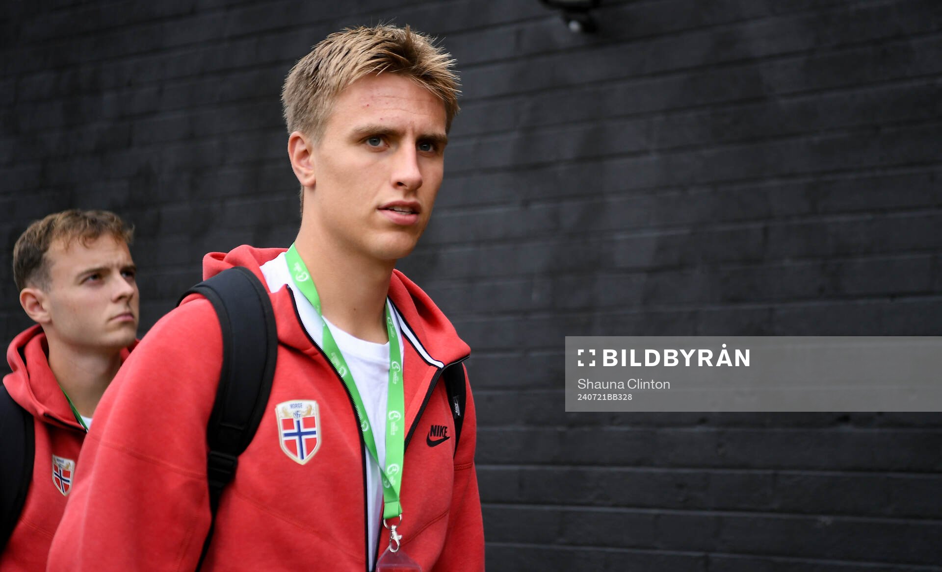Sander Ostraat of Norway arrives