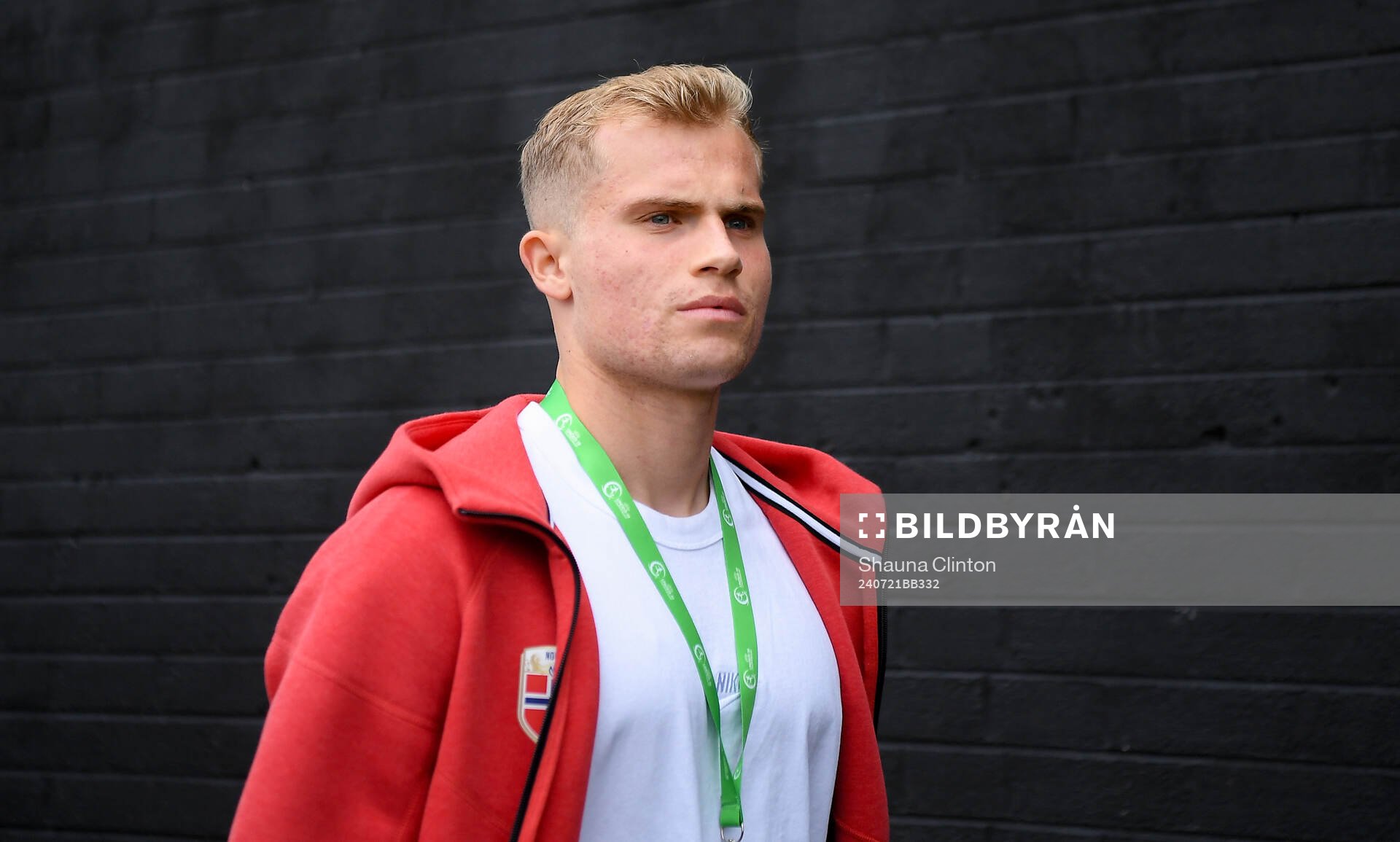 Aleksander Andresen of Norway arrives
