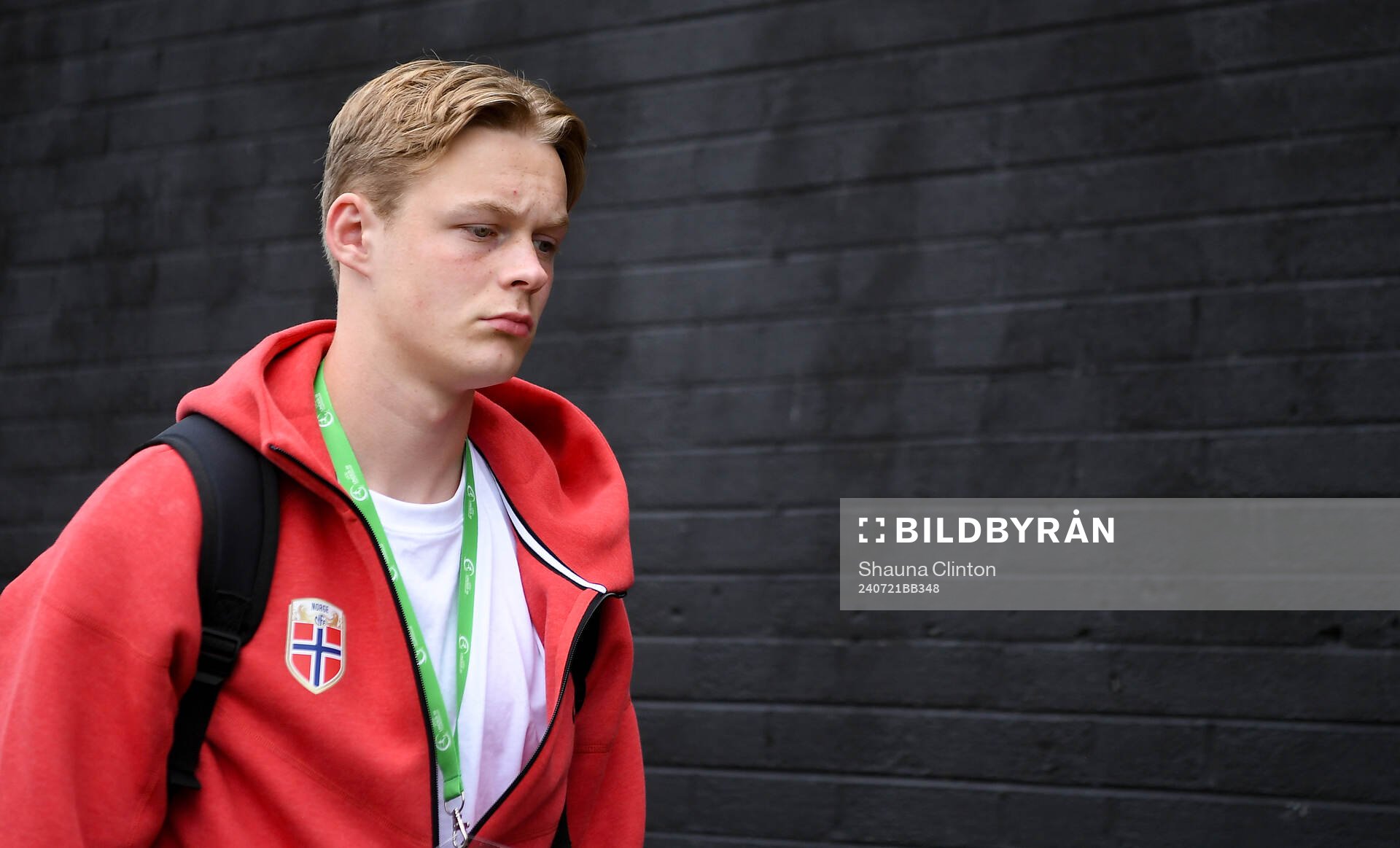 Simen Vatne Haram of Norway arrives