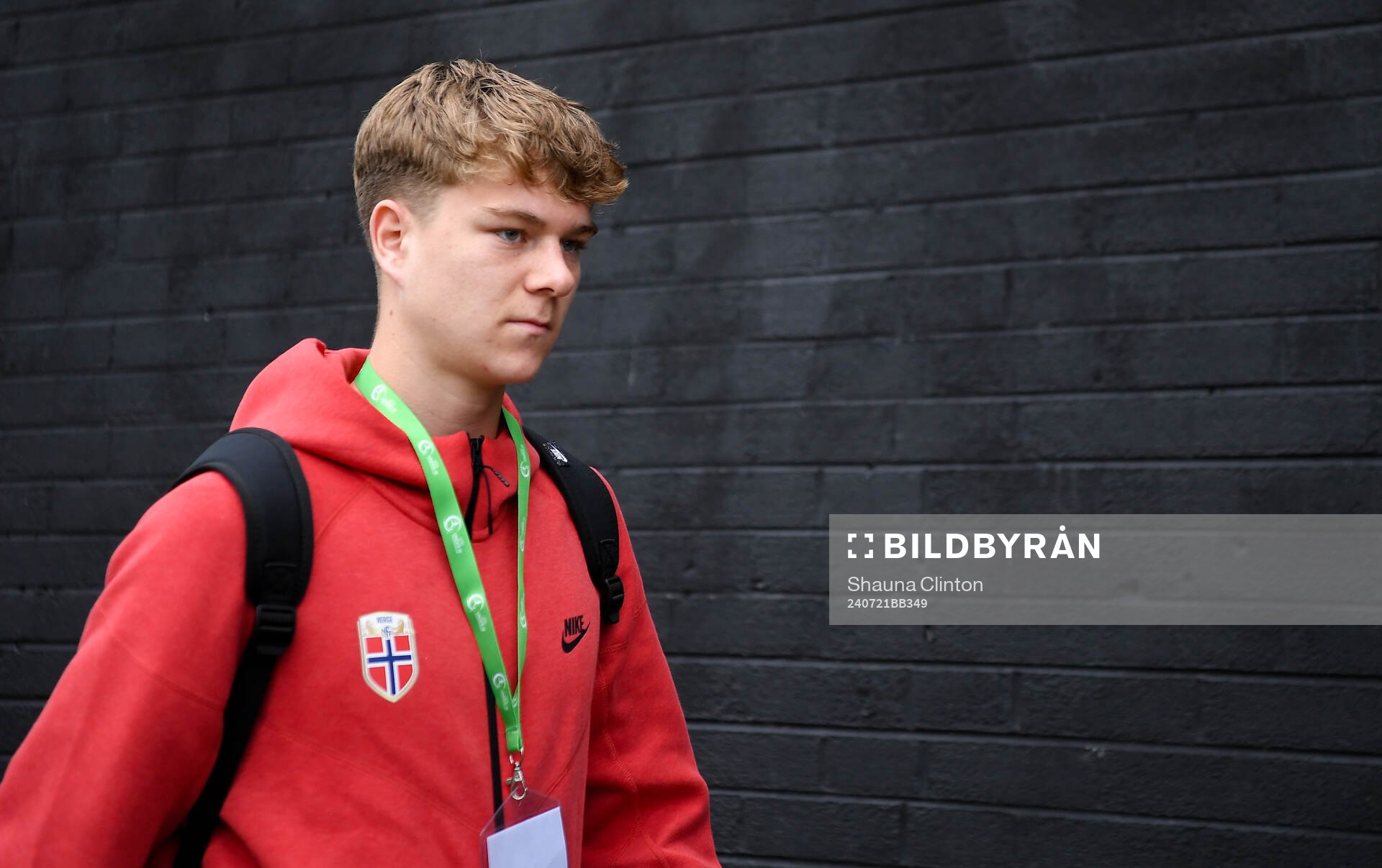 Sander Kilen of Norway arrives