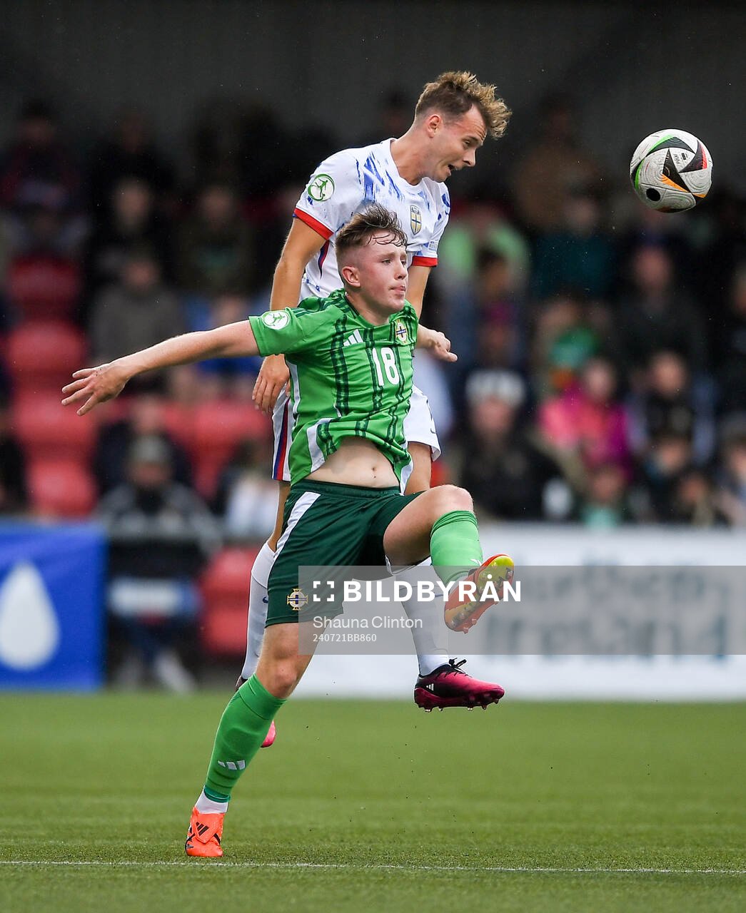 Filip Loftesnes-Bjune of Norway in action against Brendan