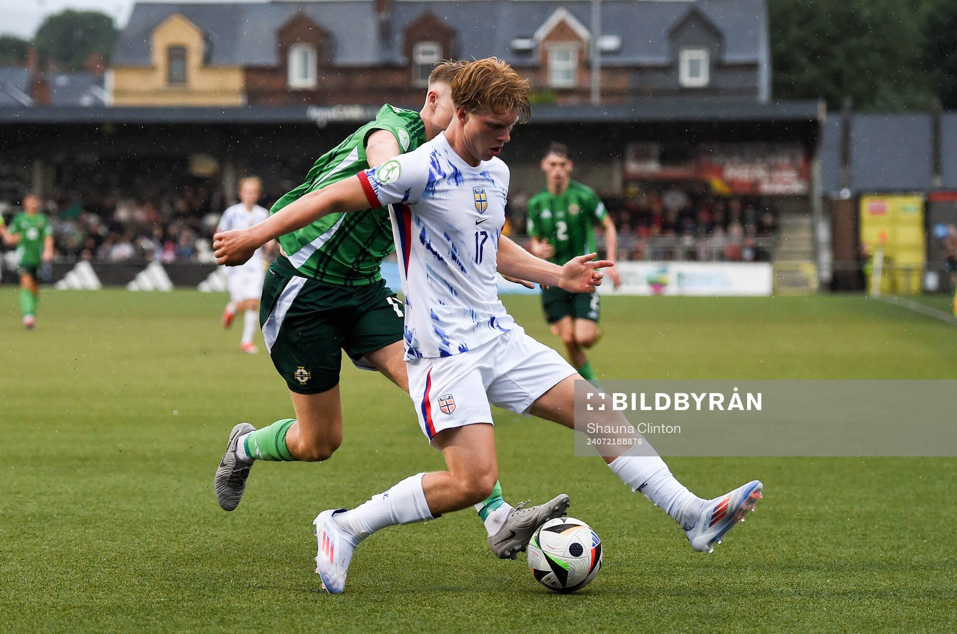 Bork Bang-Kittilsen of Norway in action against Tom