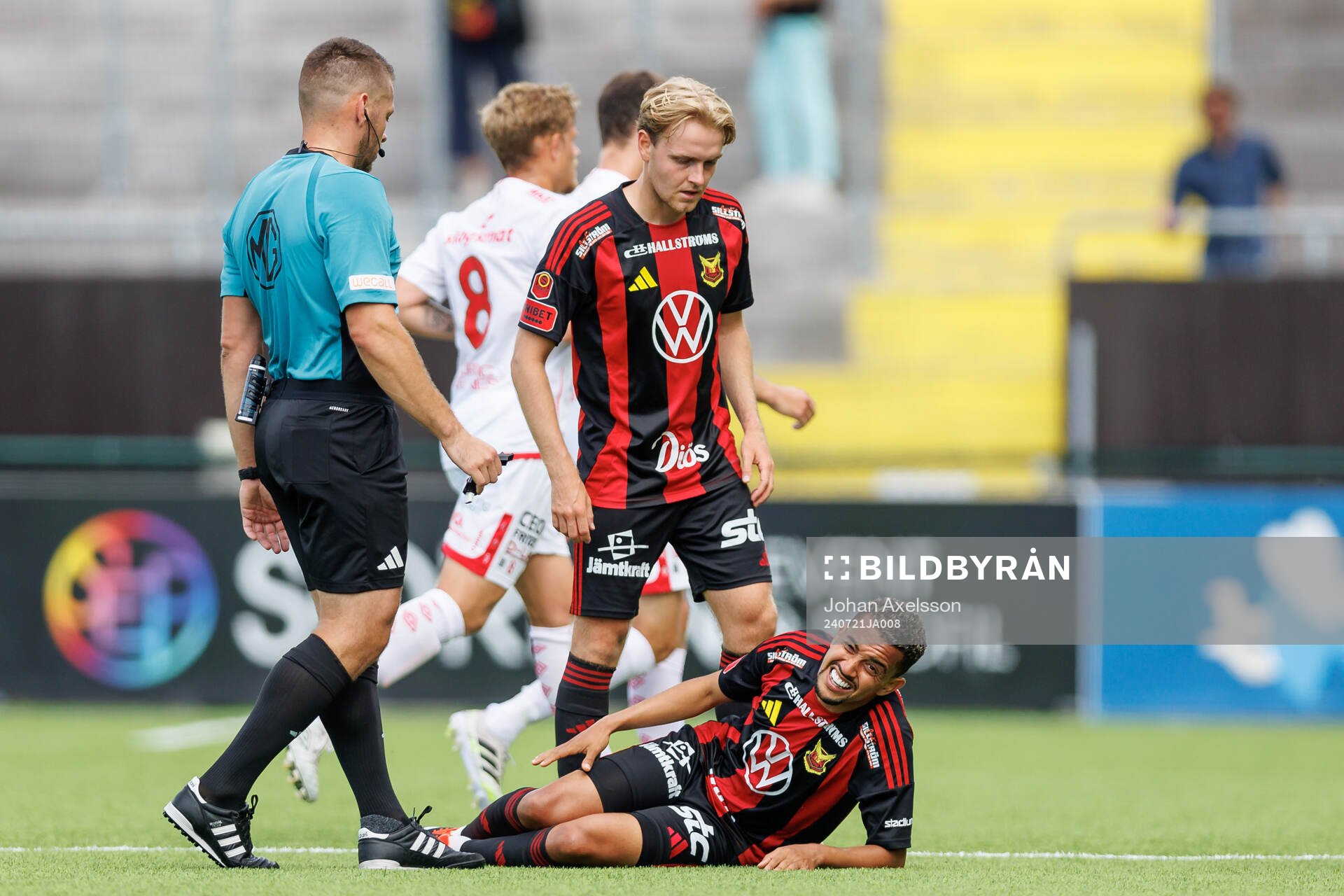 Östersunds Erick Brendon Pinheiro Da Silva har ont
