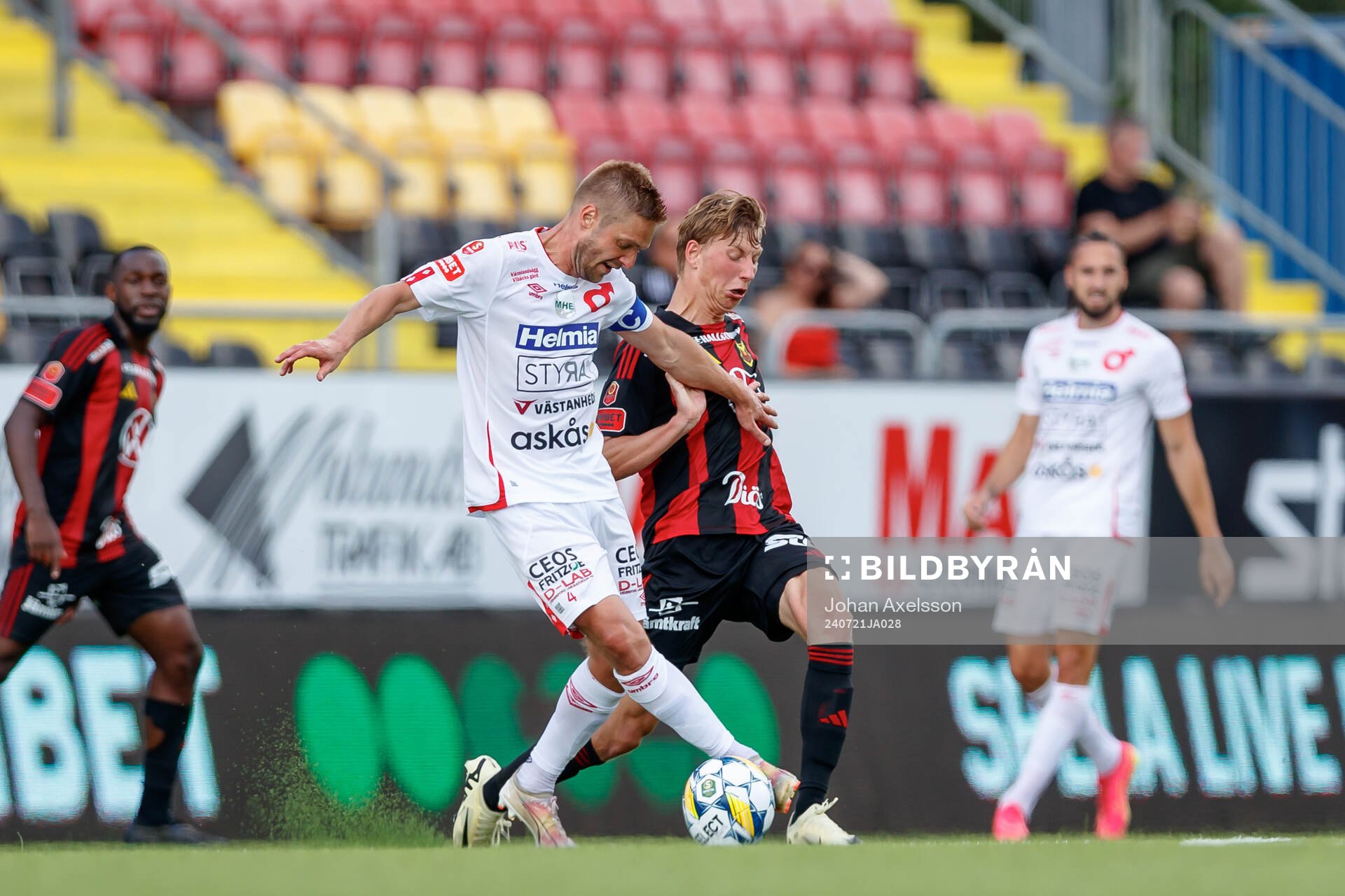 Degerfors Johan Mårtensson och Östersunds Albin Sporrong