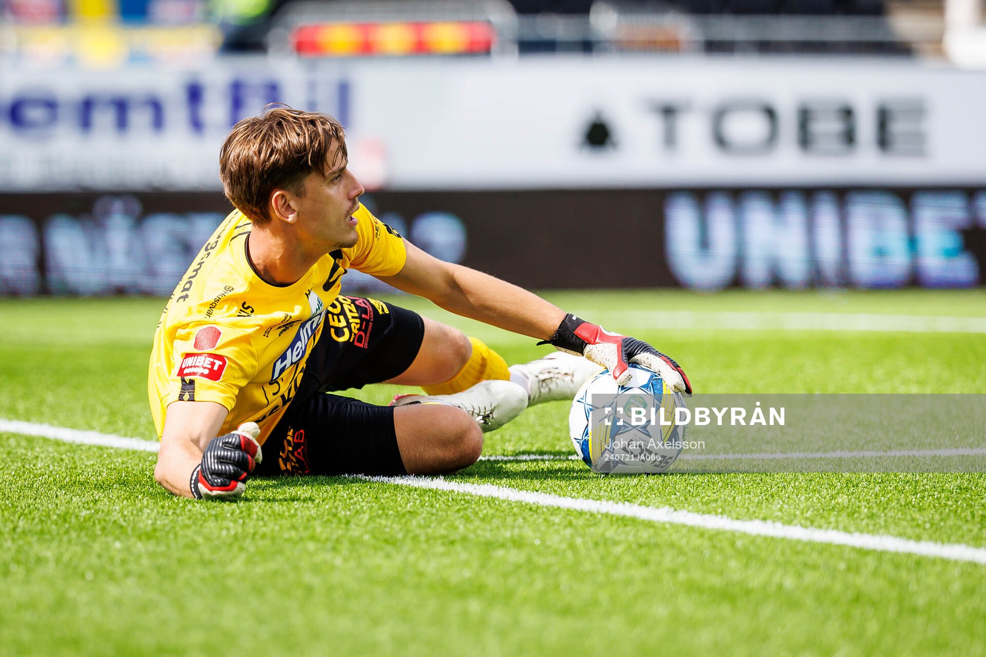 Degerfors målvakt Wille Jakobsson
