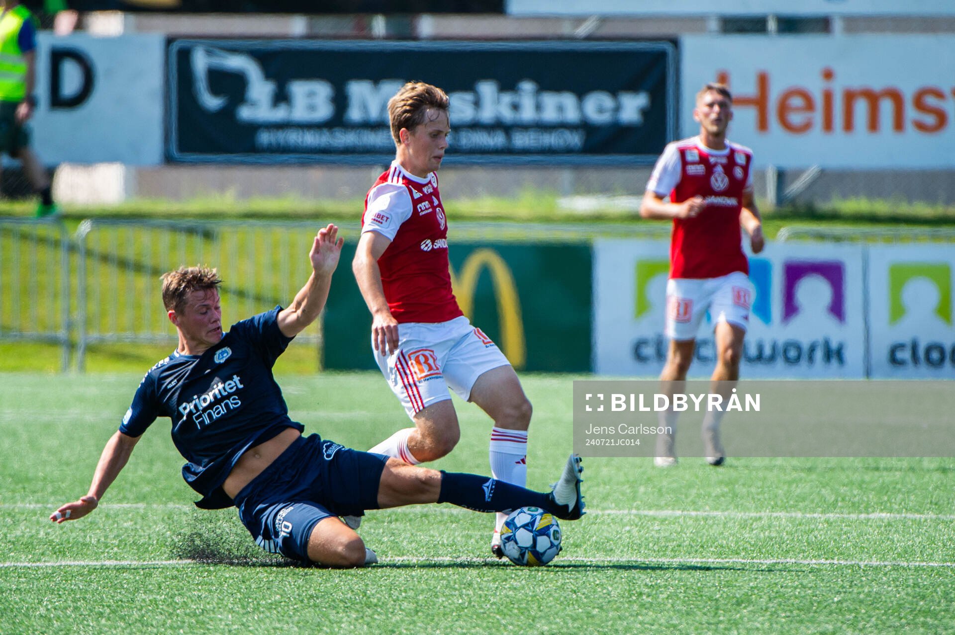 Utsiktens Albin Skoglund och Sandvikens IFs Ludwig