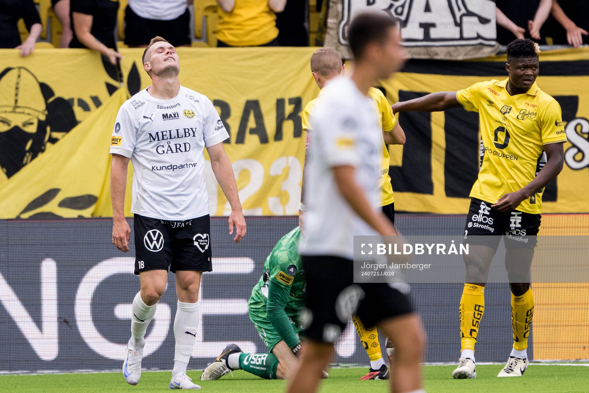 Mjällbys Jacob Bergström deppar