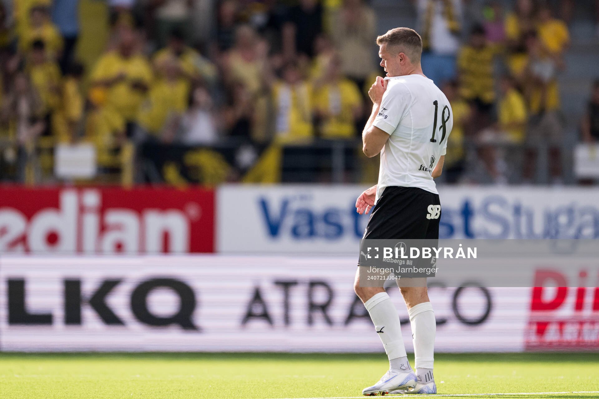 Mjällbys Jacob Bergström deppar