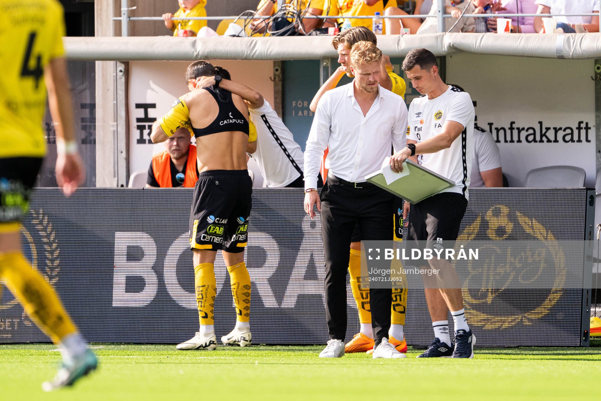 Elfsborgs manager Oscar Hiljemark och assisterande tränare