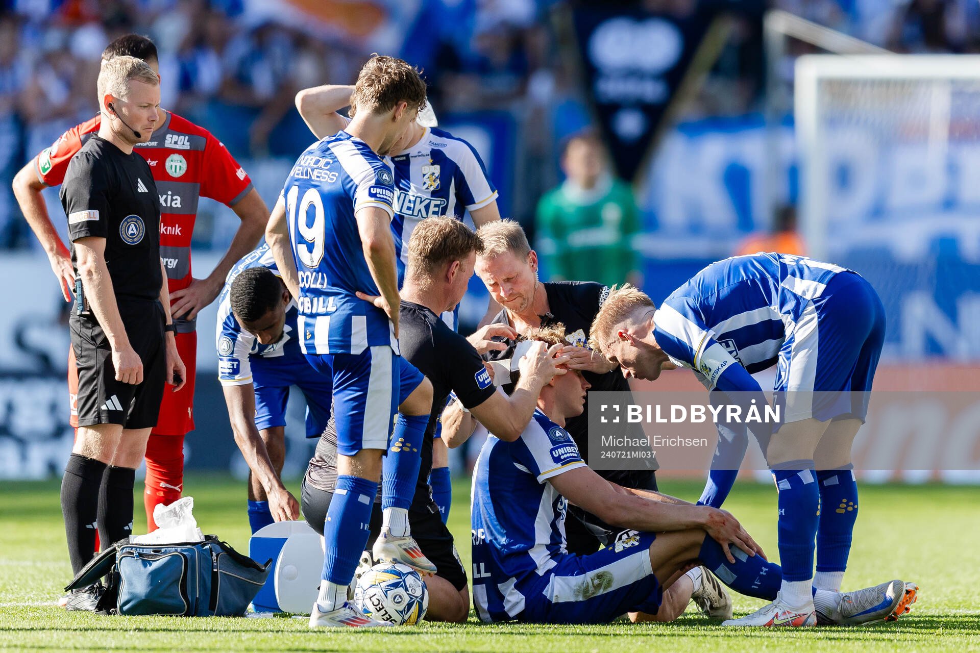 IFK Göteborgs Laurs Skjellerup får vård
