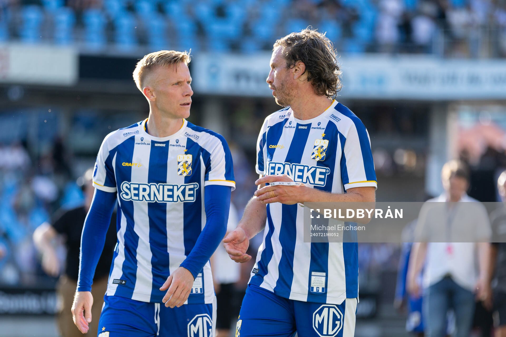 IFK Göteborgs Oscar Wendt och Gustav Svensson deppar