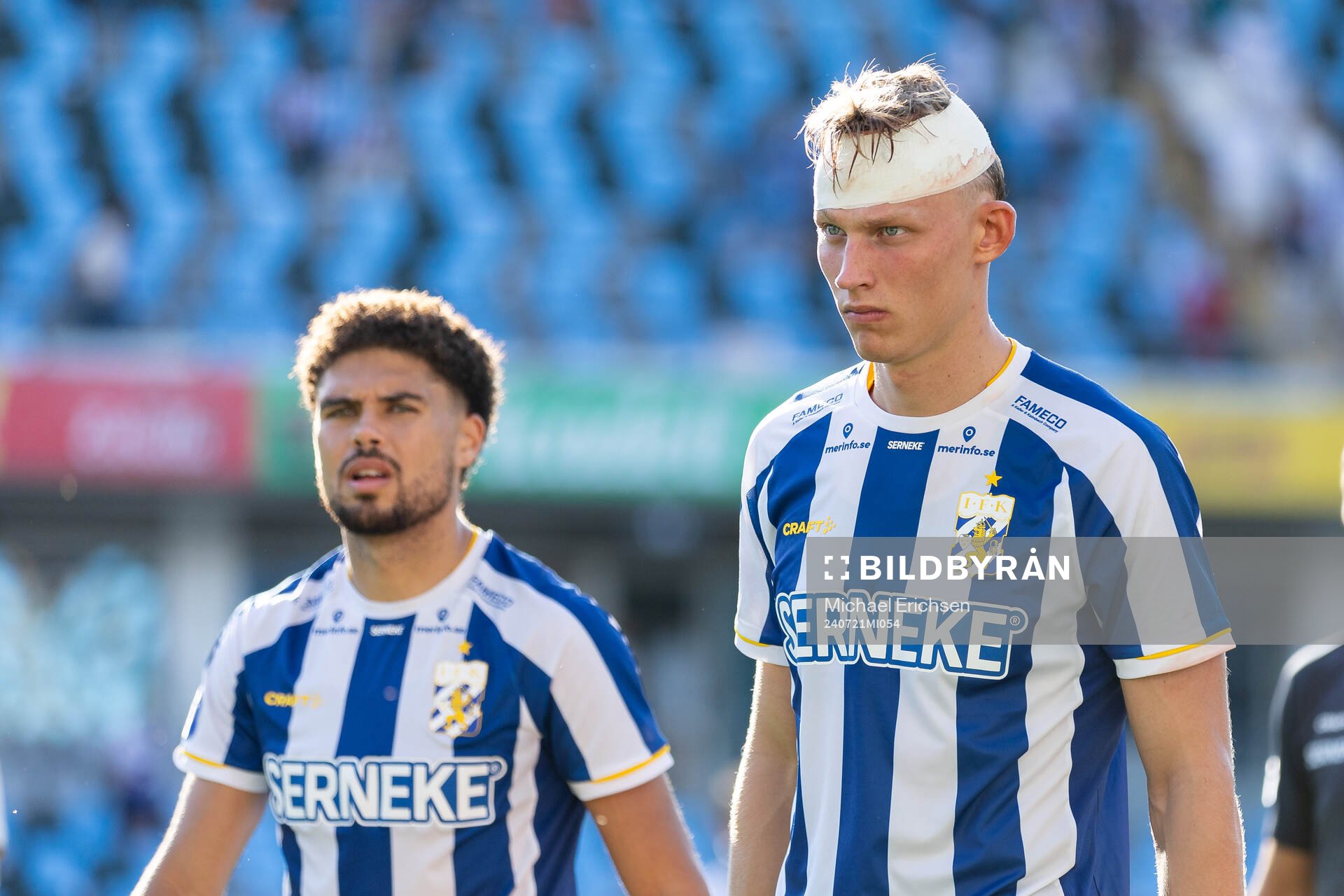 IFK Göteborgs Thomas Santos och Laurs Skjellerup  deppar