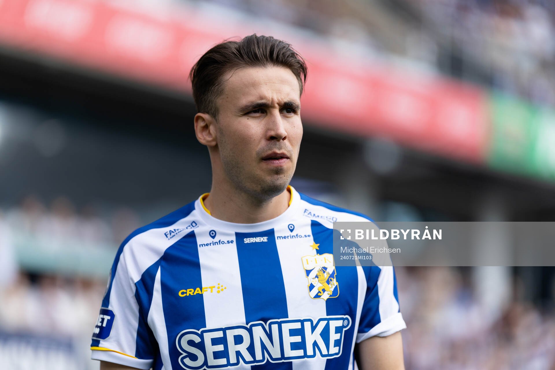 IFK Göteborgs Anders Trondsen innan fotbollsmatchen i