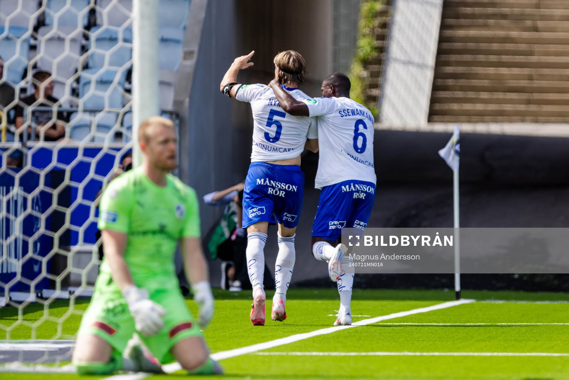 IFK Norrköpings Christoffer Nyman och Isak Ssewankambo