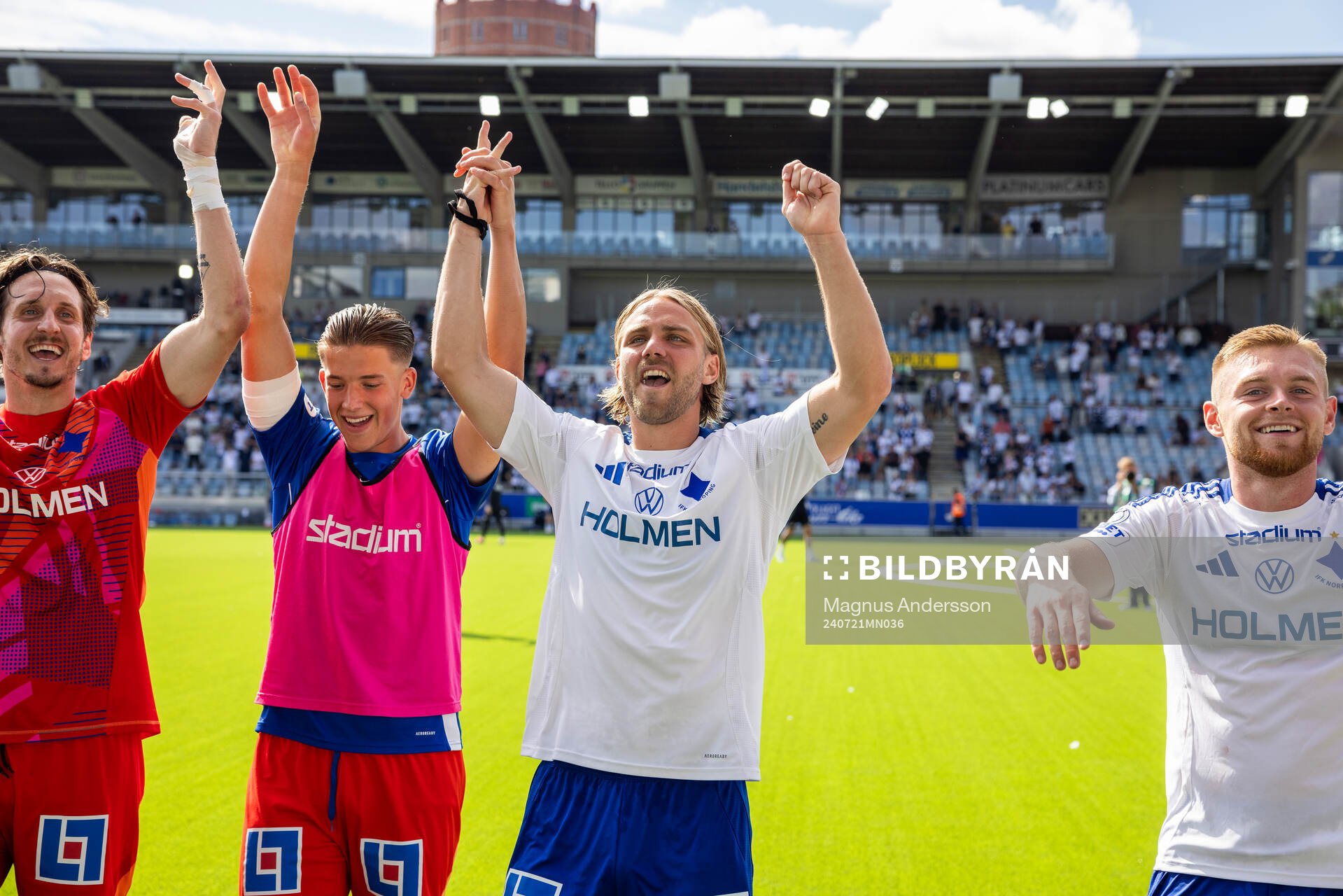 IFK Norrköpings David Mitov Nilsson, Christoffer Nyman och