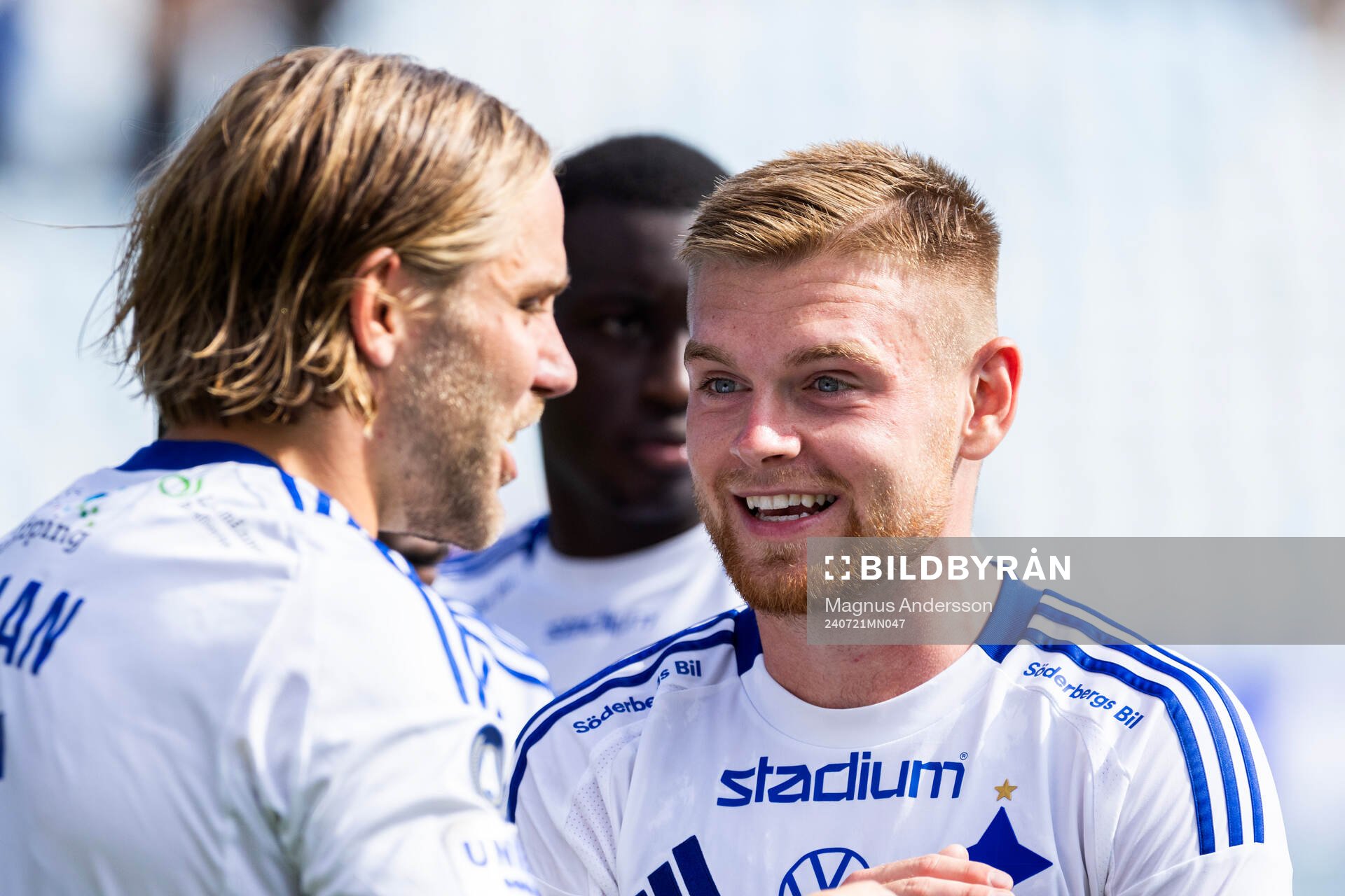 IFK Norrköpings Dino Salihovic jublar med Christoffer Nyman