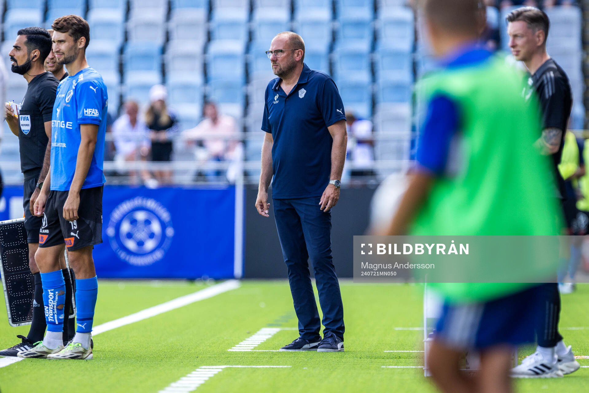 Halmstads tränare Magnus Haglund